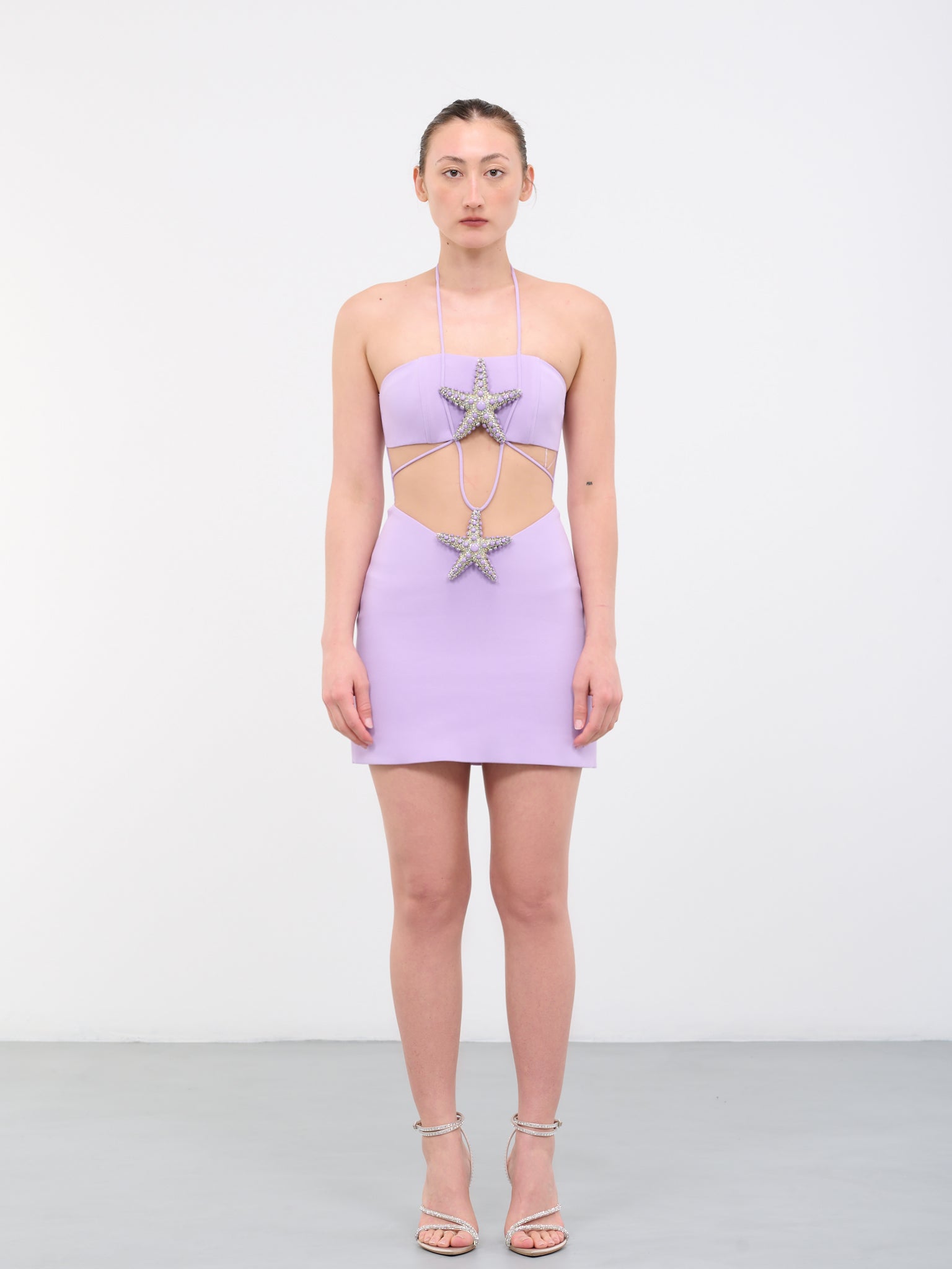 sailing day mini dress lilac Charl Lilac Cowl Neck Mini Dress
