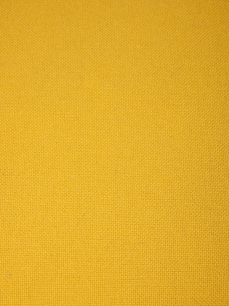 Mustard Cushioned Wooden Stool (STOOL#4-MUSTARD)