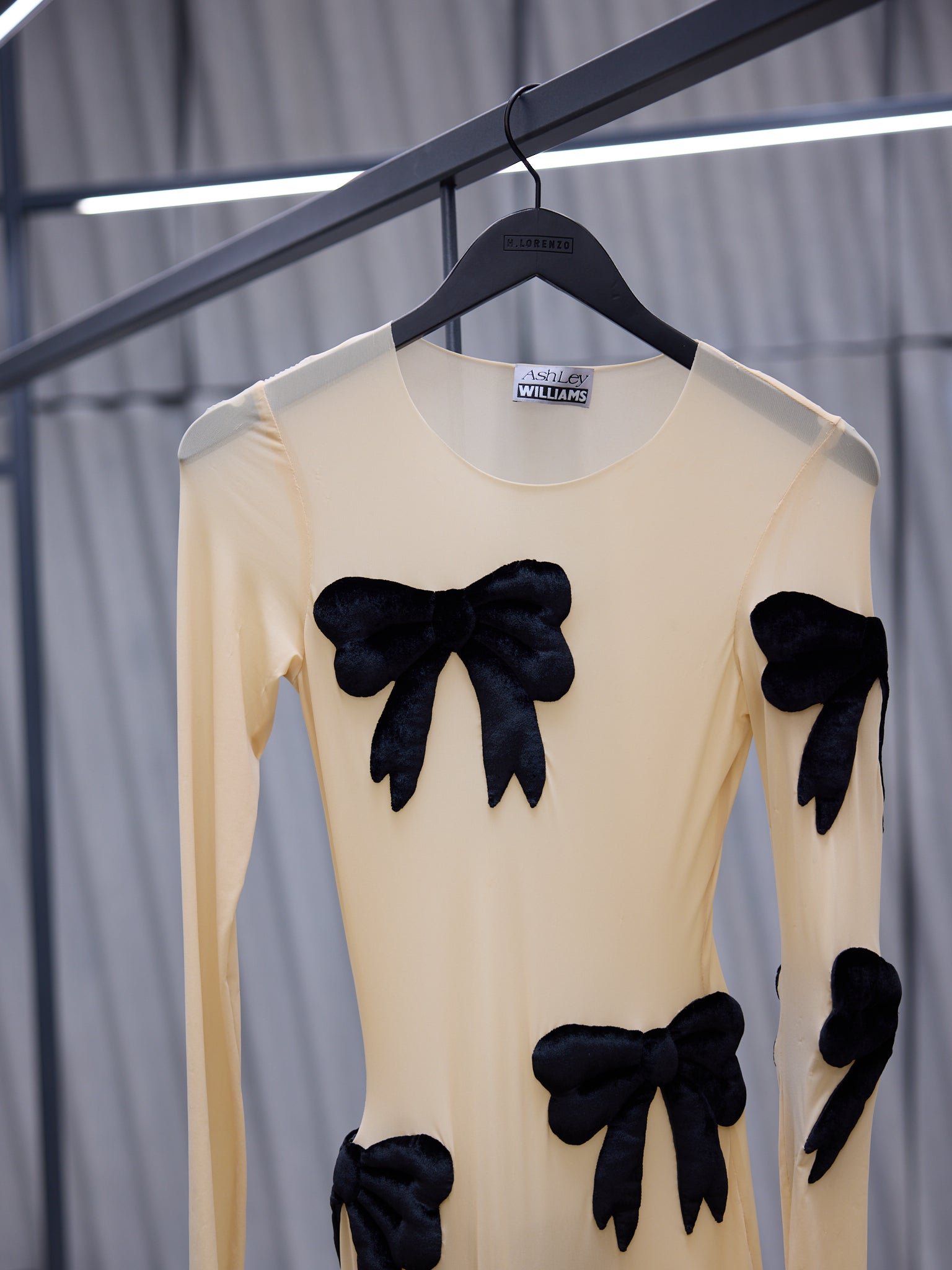 Nude Mesh Confetti Dress (0033-CONFETTI-NUDE-BLACK)