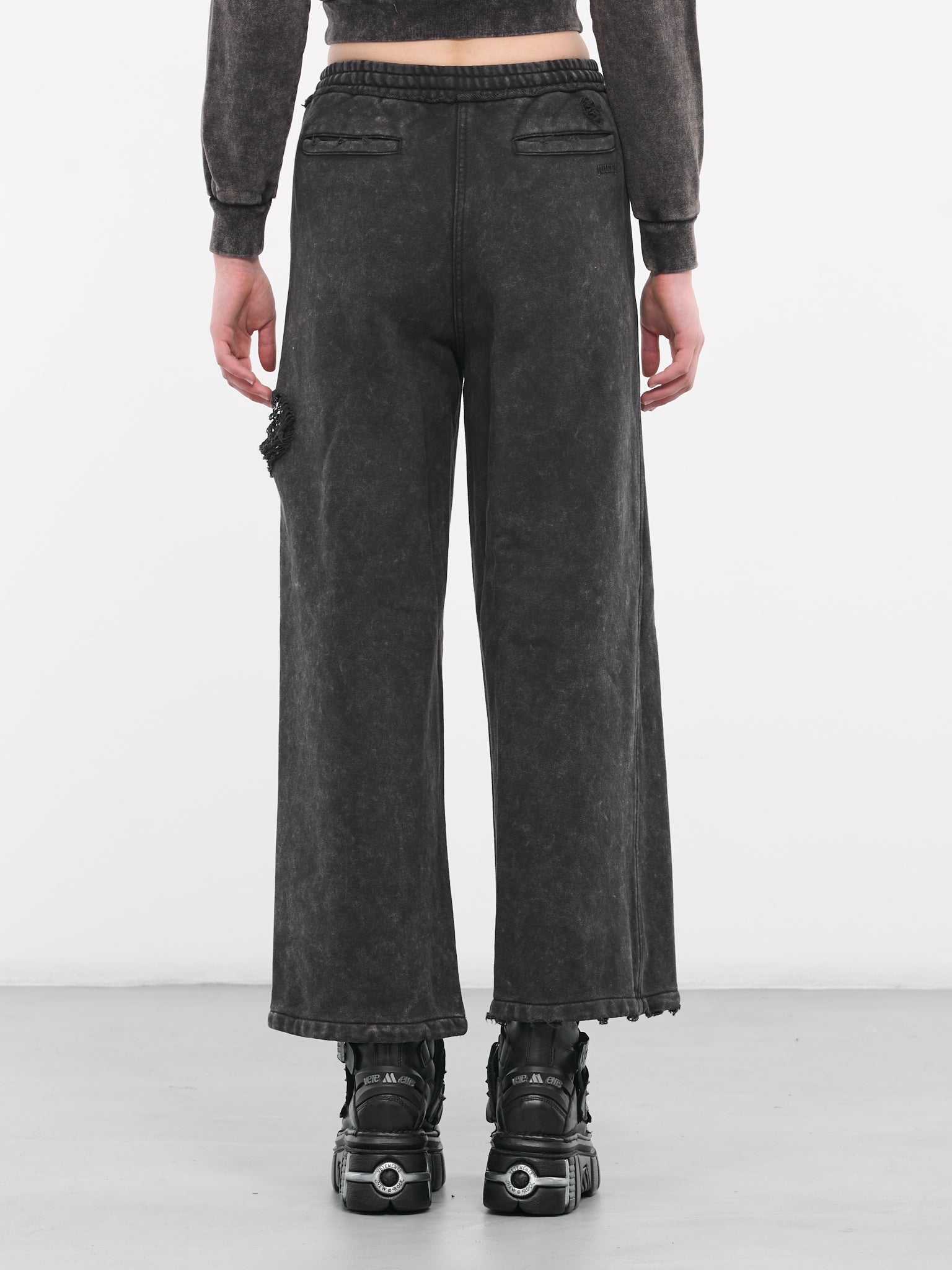 Distressed Sweat Pants (3921W524-ASH)