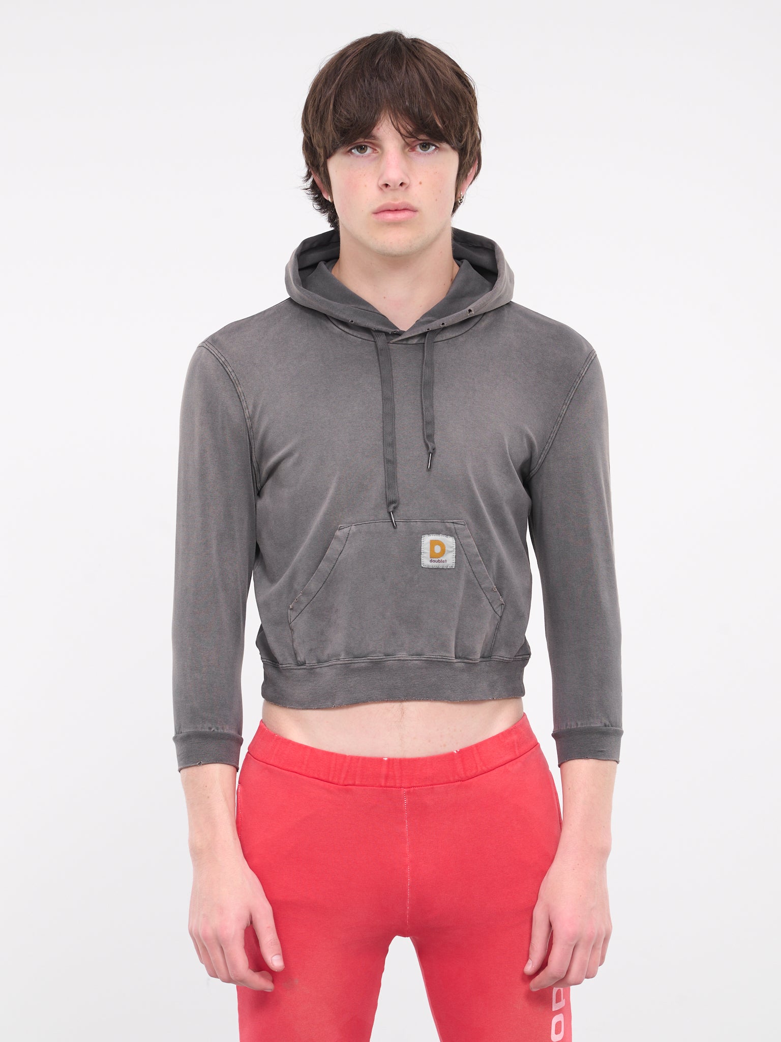 Super Stretch Cropped Hoodie (39CS323-BLACK)