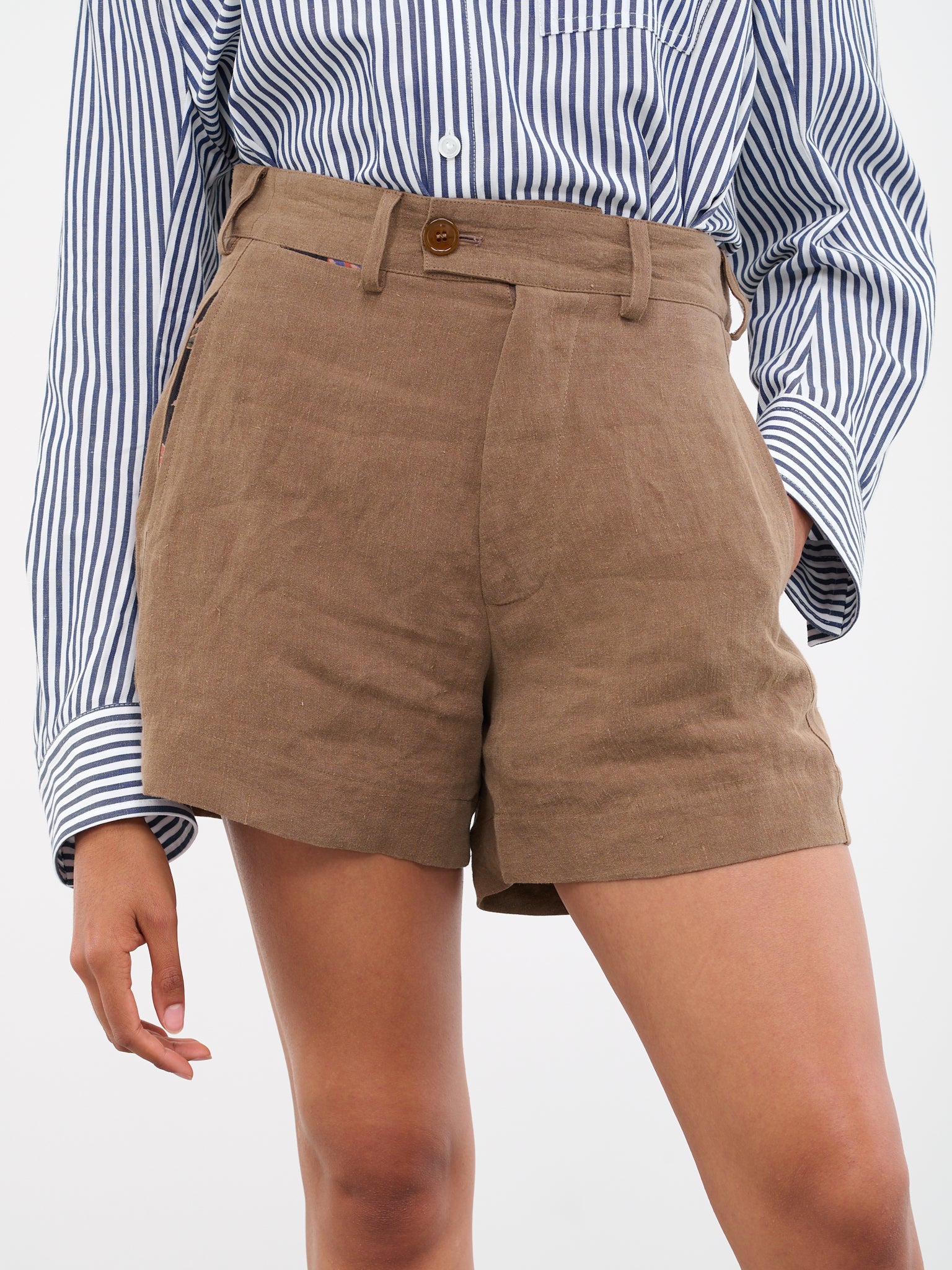 【新作入荷!!】  Raf (3F030005-W00GR-BROWN) Shorts Bum パンツ