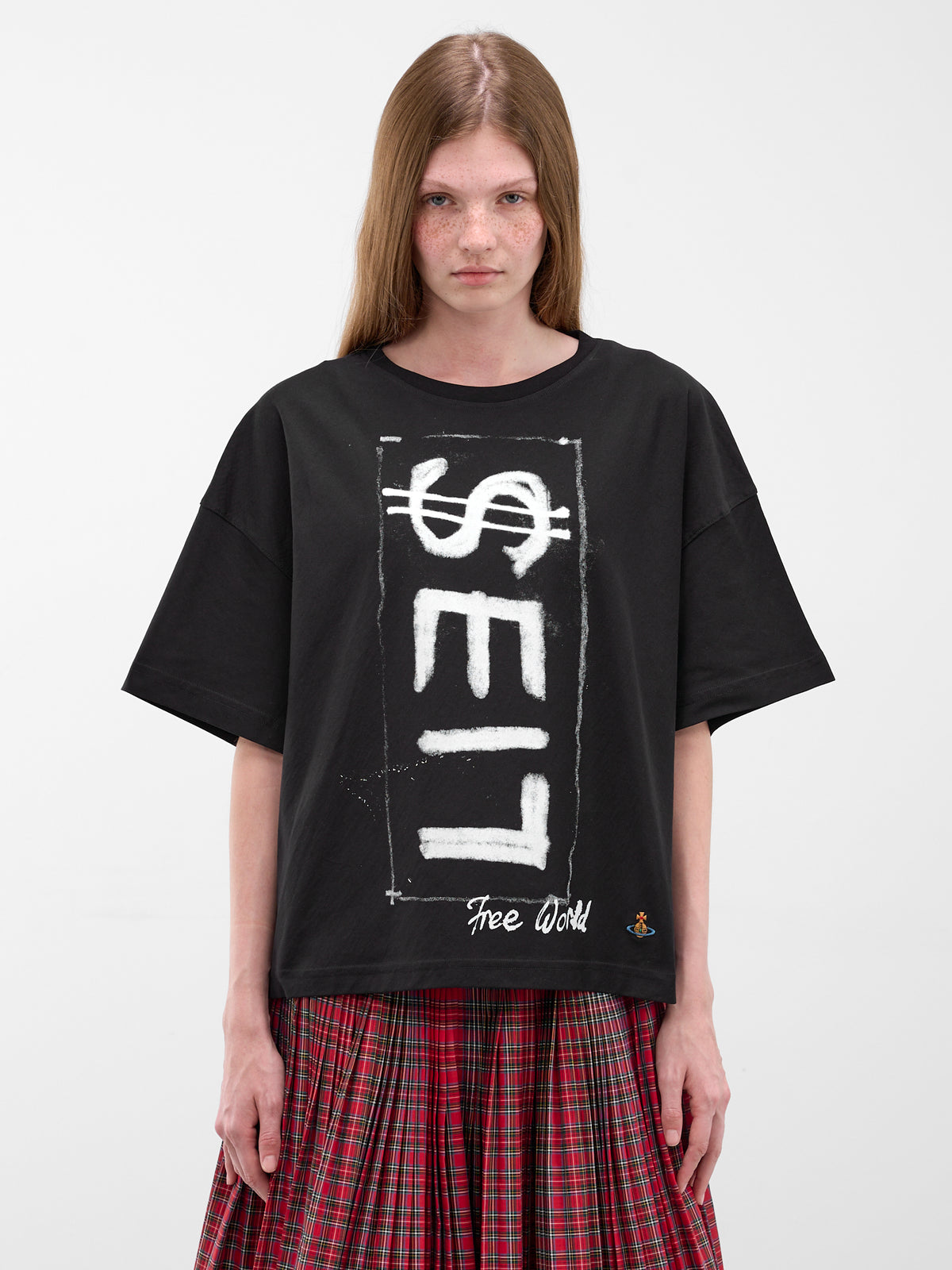 Black Cotton Lies Boxy Tee (3G01004Y-J001M-N401-BLACK)