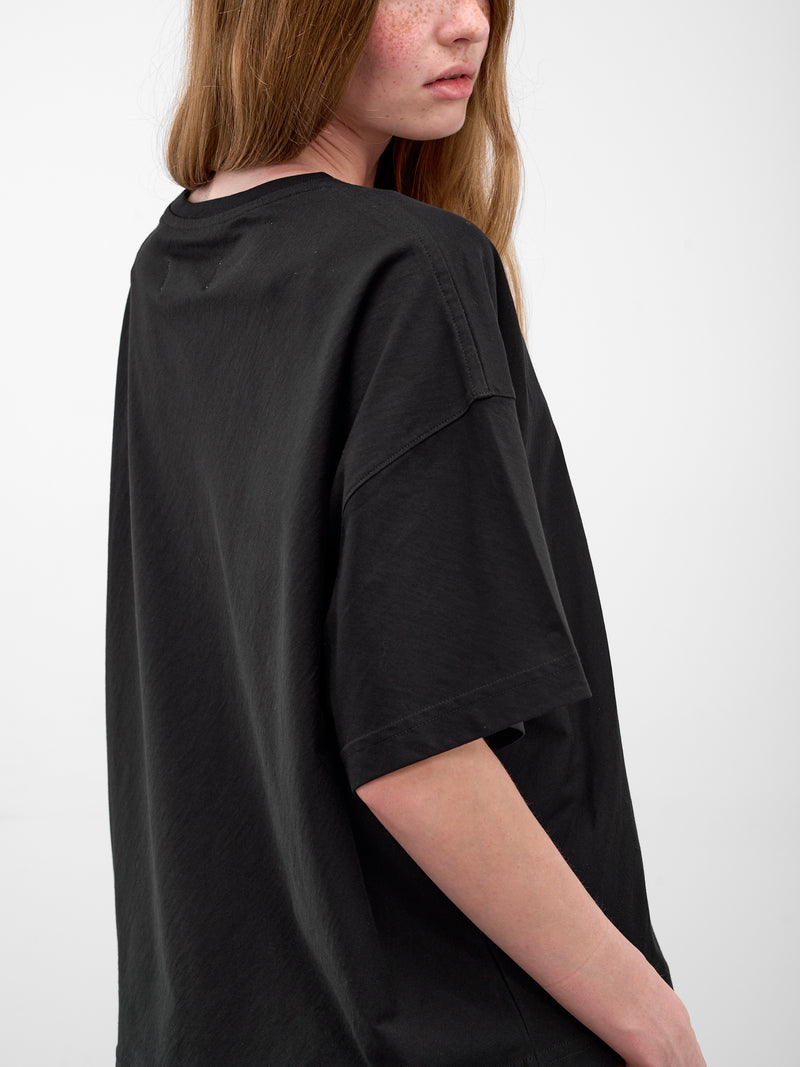 Black Cotton Lies Boxy Tee (3G01004Y-J001M-N401-BLACK)