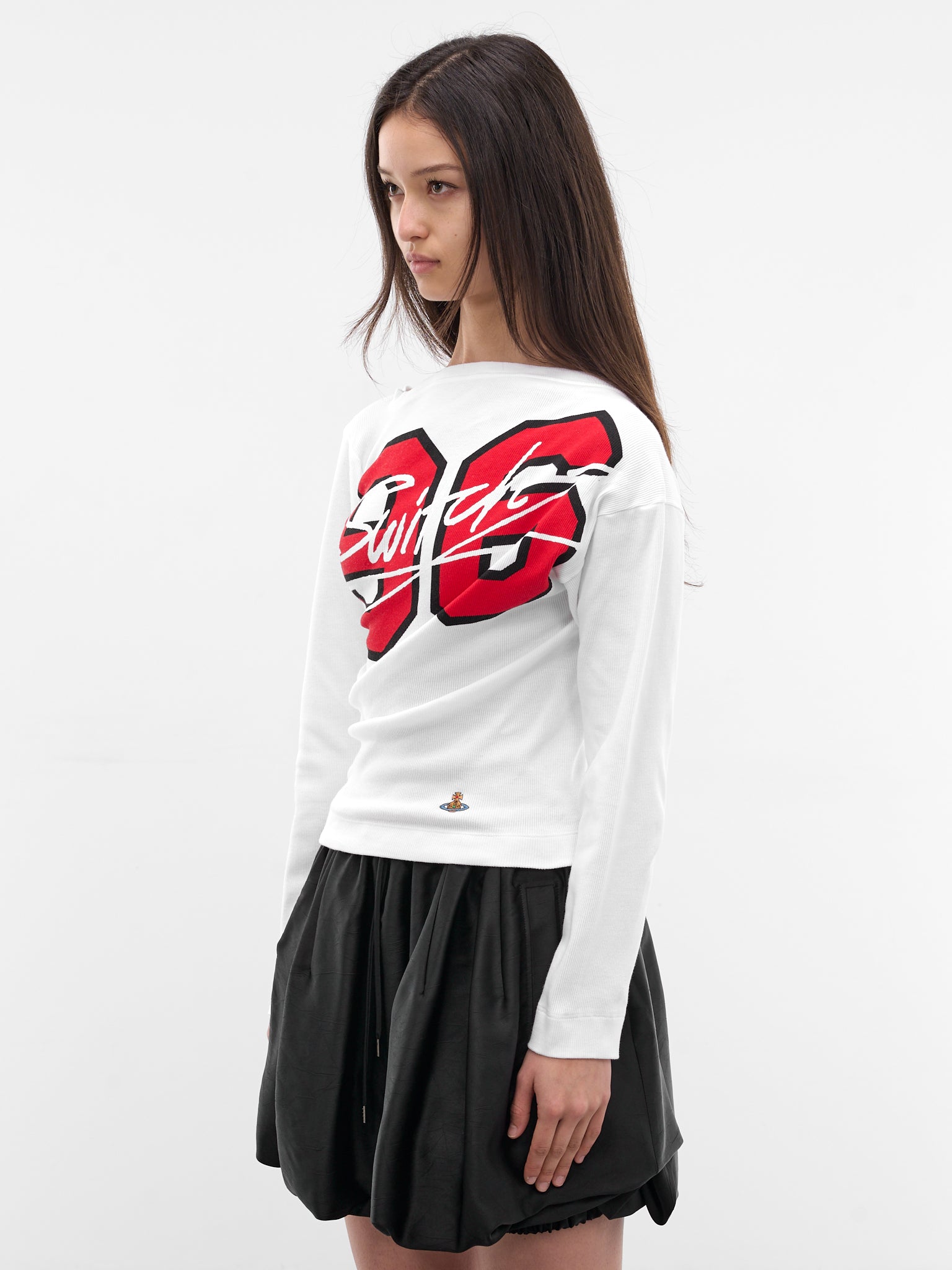 White Hebo Graphic Long Sleeve (3G01005G-J009C-WHITE)