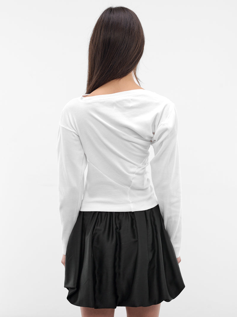 White Hebo Graphic Long Sleeve (3G01005G-J009C-WHITE)