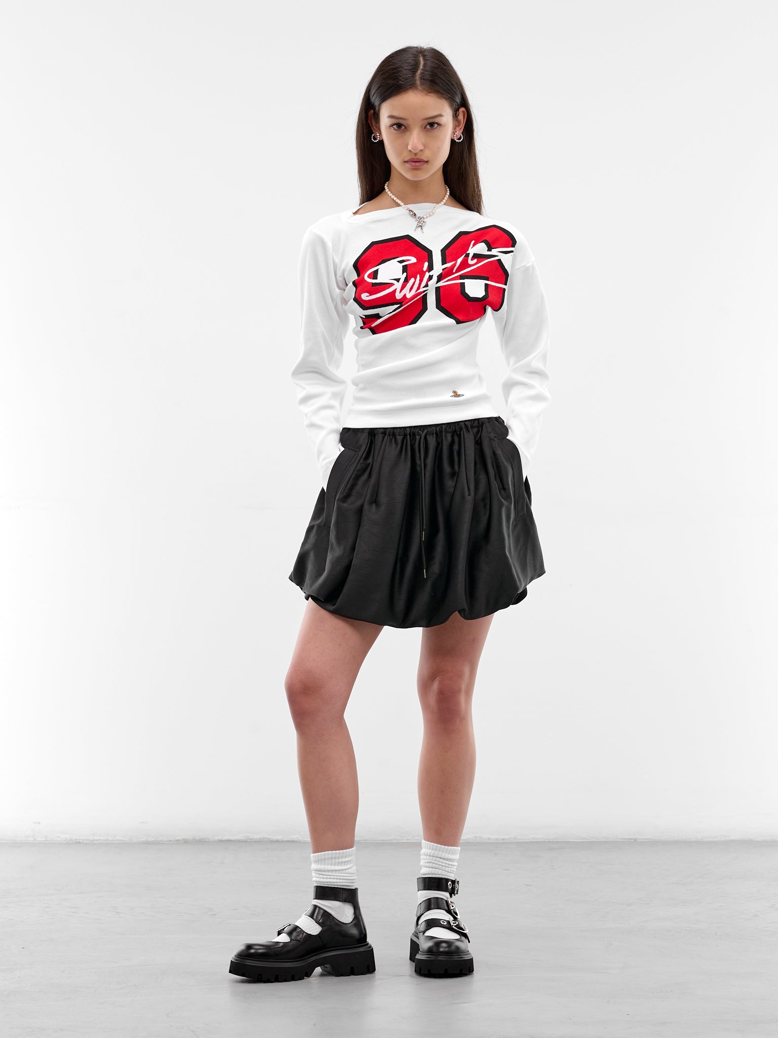 White Hebo Graphic Long Sleeve (3G01005G-J009C-WHITE)