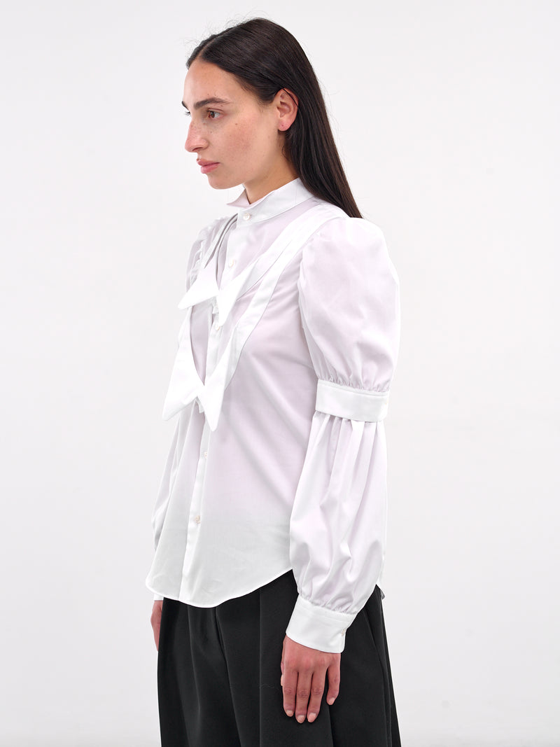 Deconstructed Tuxedo Shirt (3O-B007-WHITE)