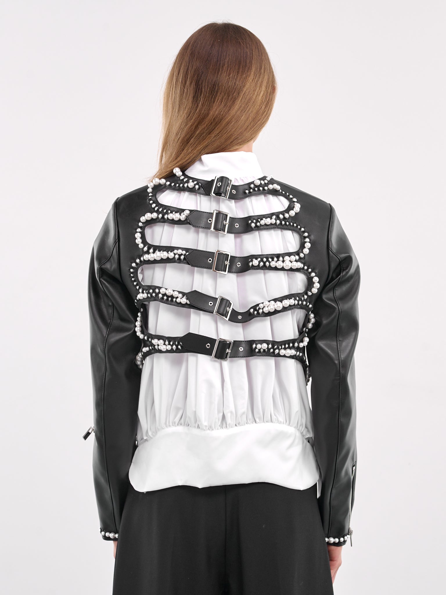 Pearl Detailed Jacket (3O-J011-S25-BLACK)