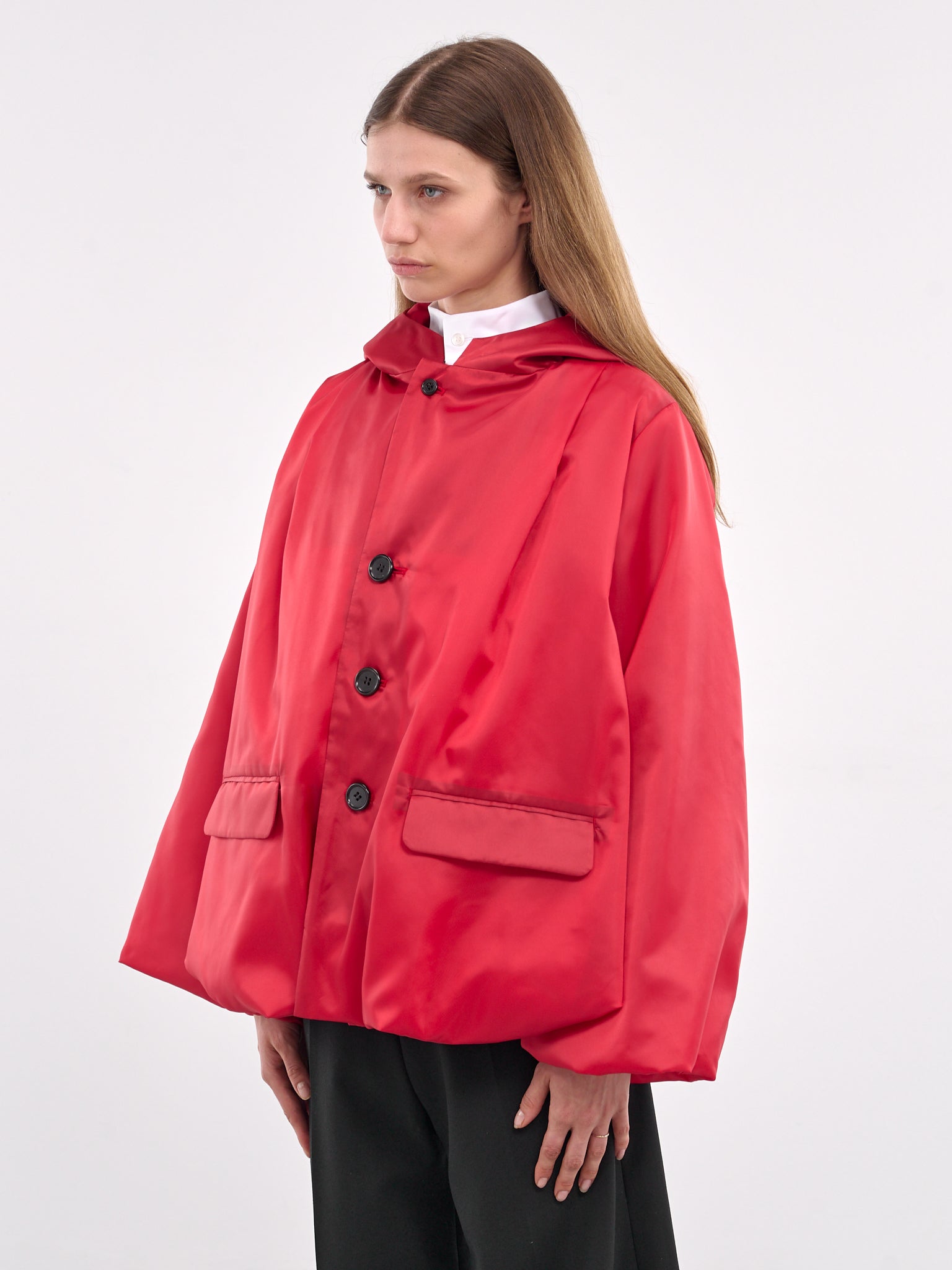 Oversized Hood Jacket (3O-J015-S25-RED)
