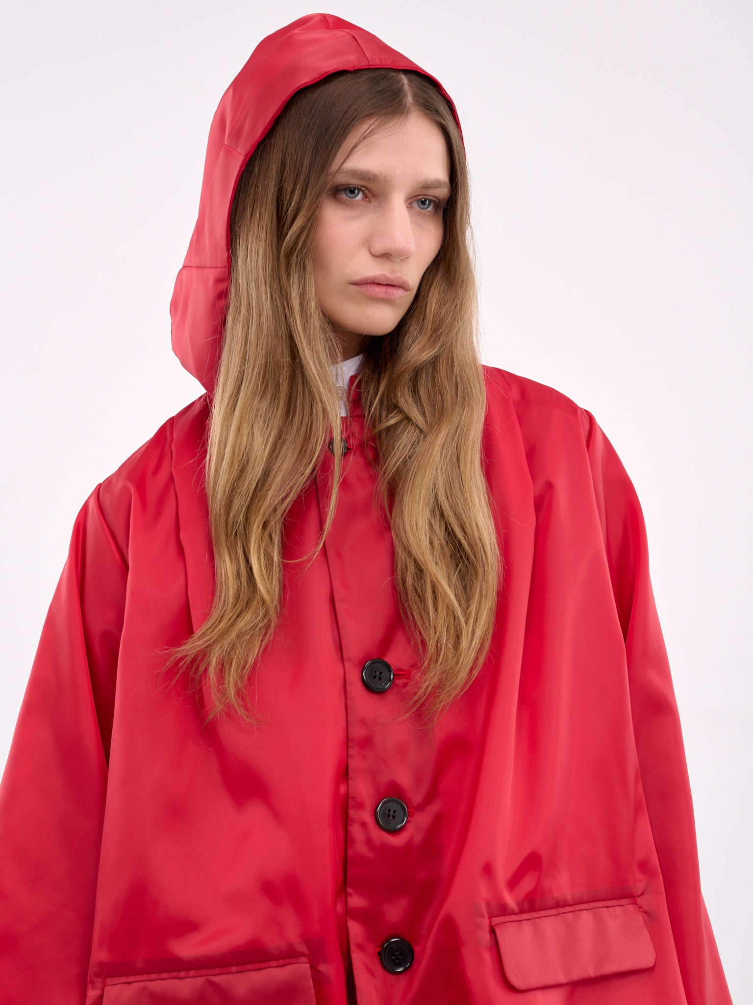 Oversized Hood Jacket (3O-J015-S25-RED)