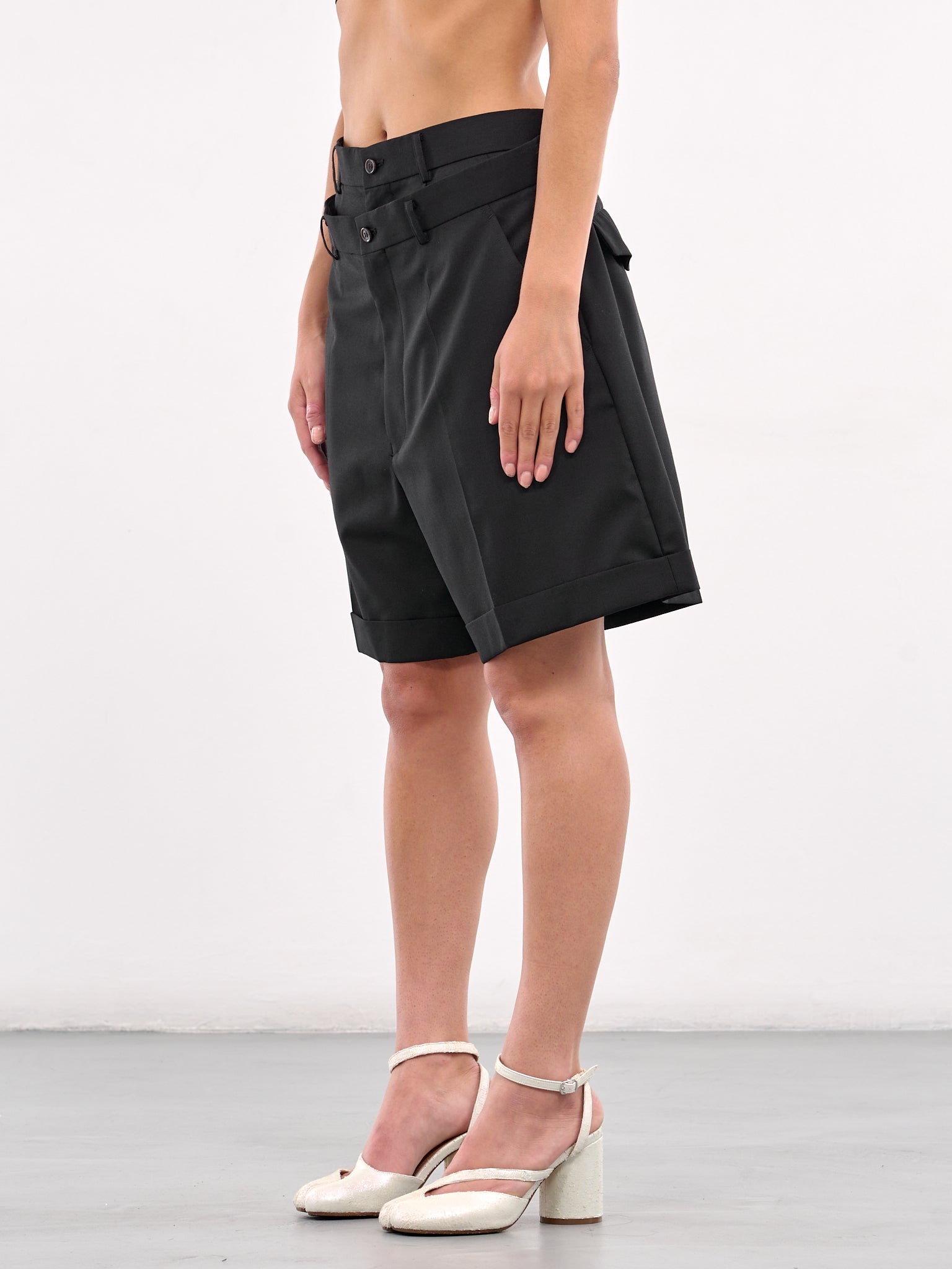 Layered Shorts (3O-P005-BLACK)
