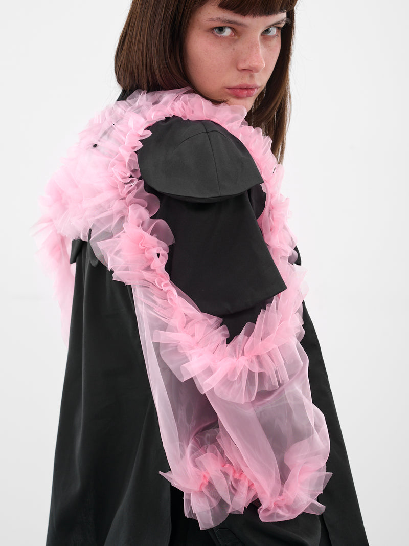 Pink Sheer Tulle Harness Top (3P-V006-051-2-PINK)