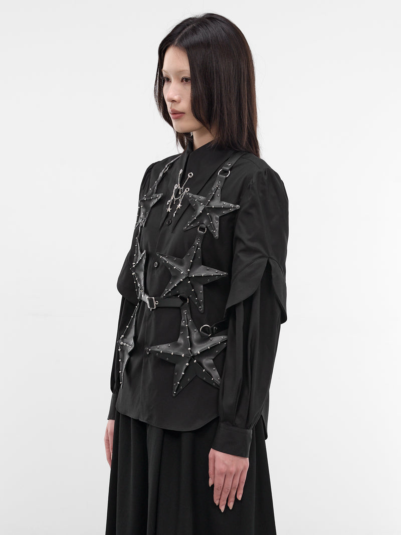 Black 3D Star Harness Vest (3Q-V001-S26-BLACK)