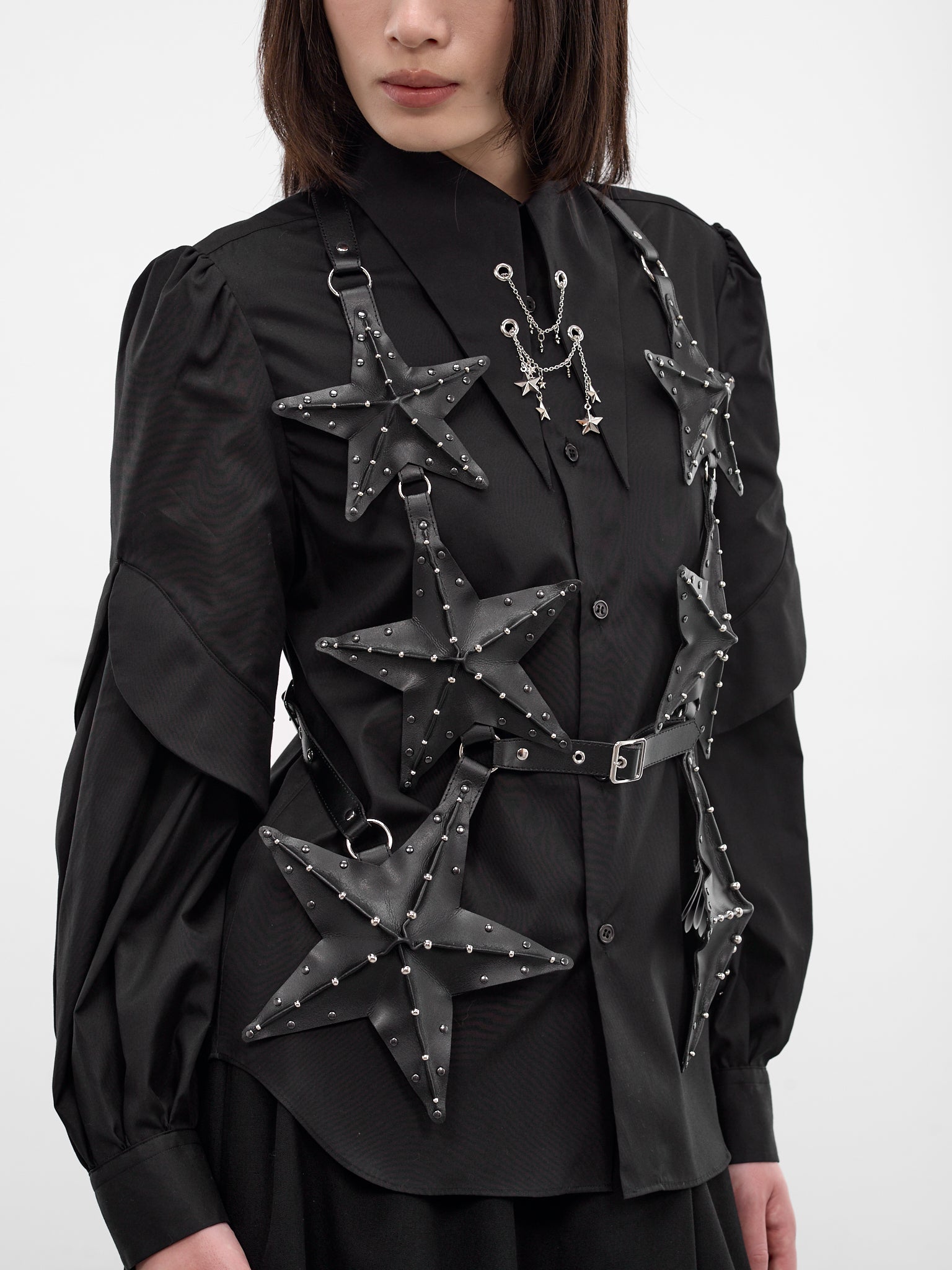 Black 3D Star Harness Vest (3Q-V001-S26-BLACK)