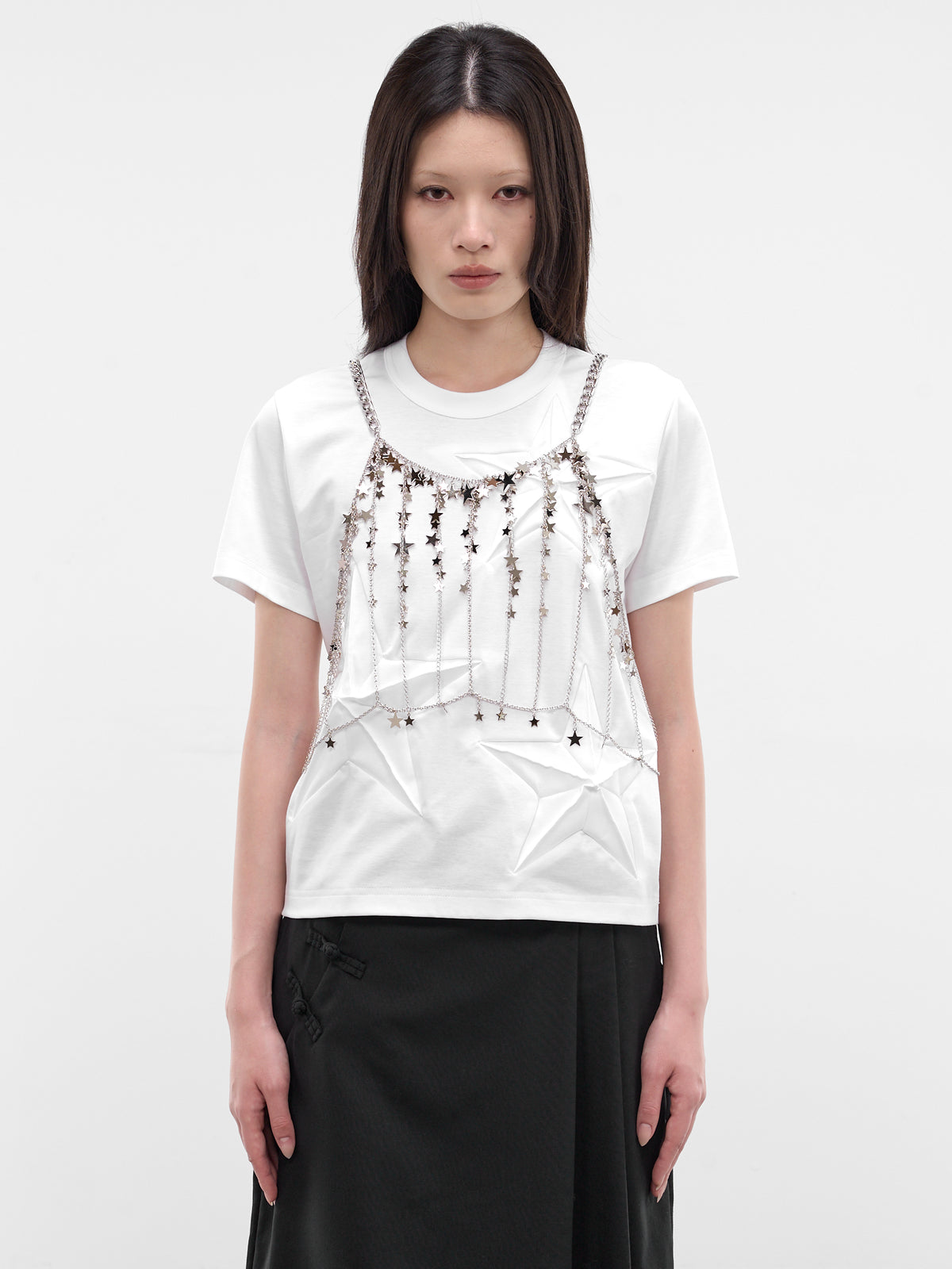 Aluminum Chainlink Star Harness Vest (3Q-V005-S26-SILVER)