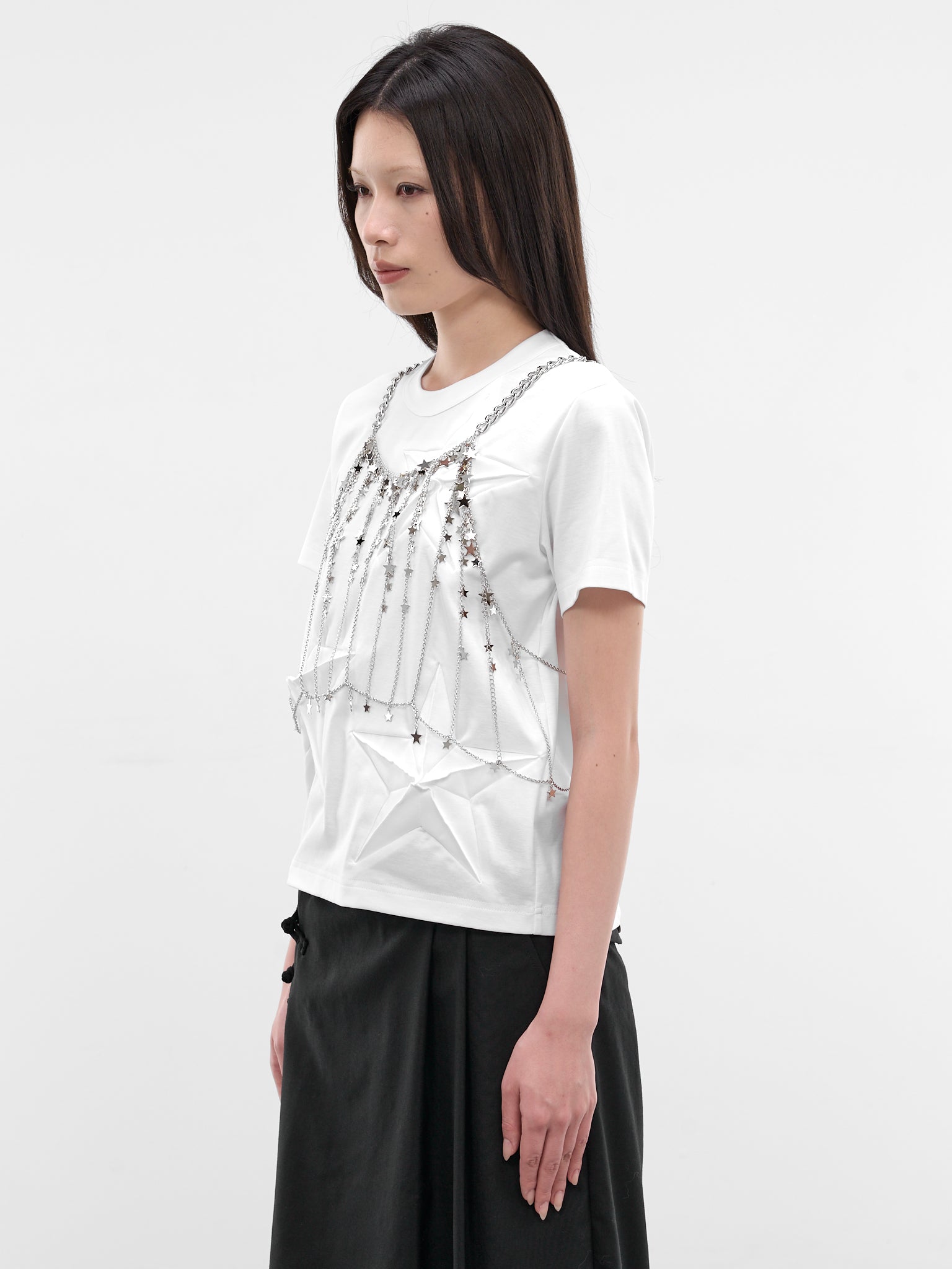 Aluminum Chainlink Star Harness Vest (3Q-V005-S26-SILVER)