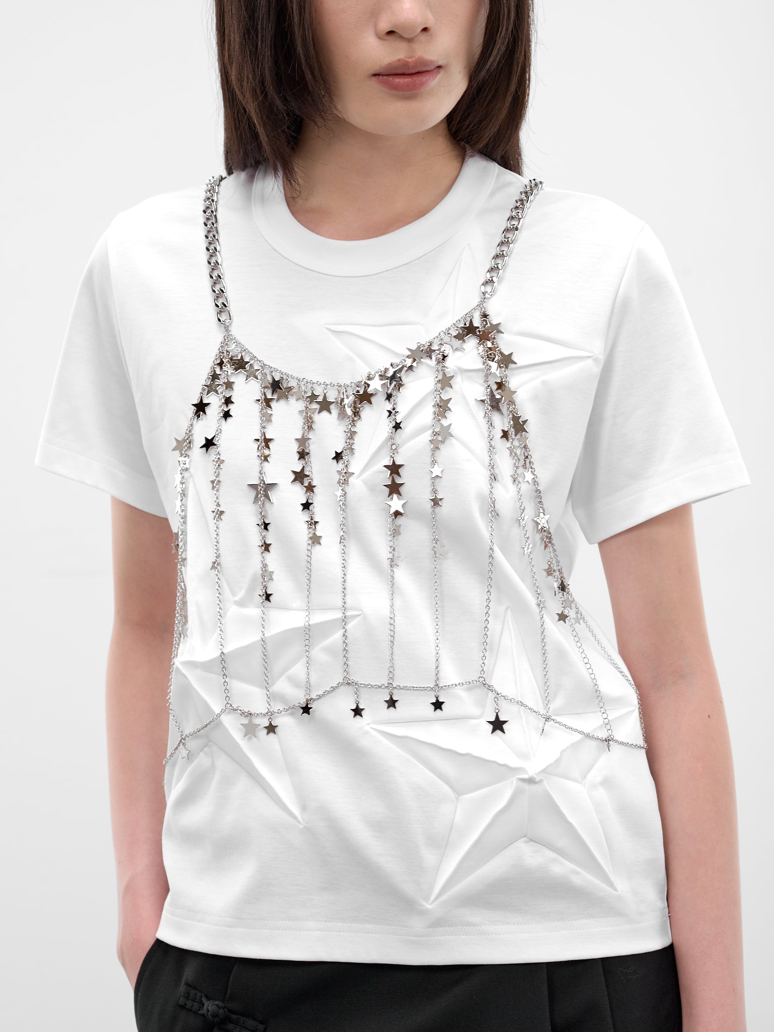 Aluminum Chainlink Star Harness Vest (3Q-V005-S26-SILVER)