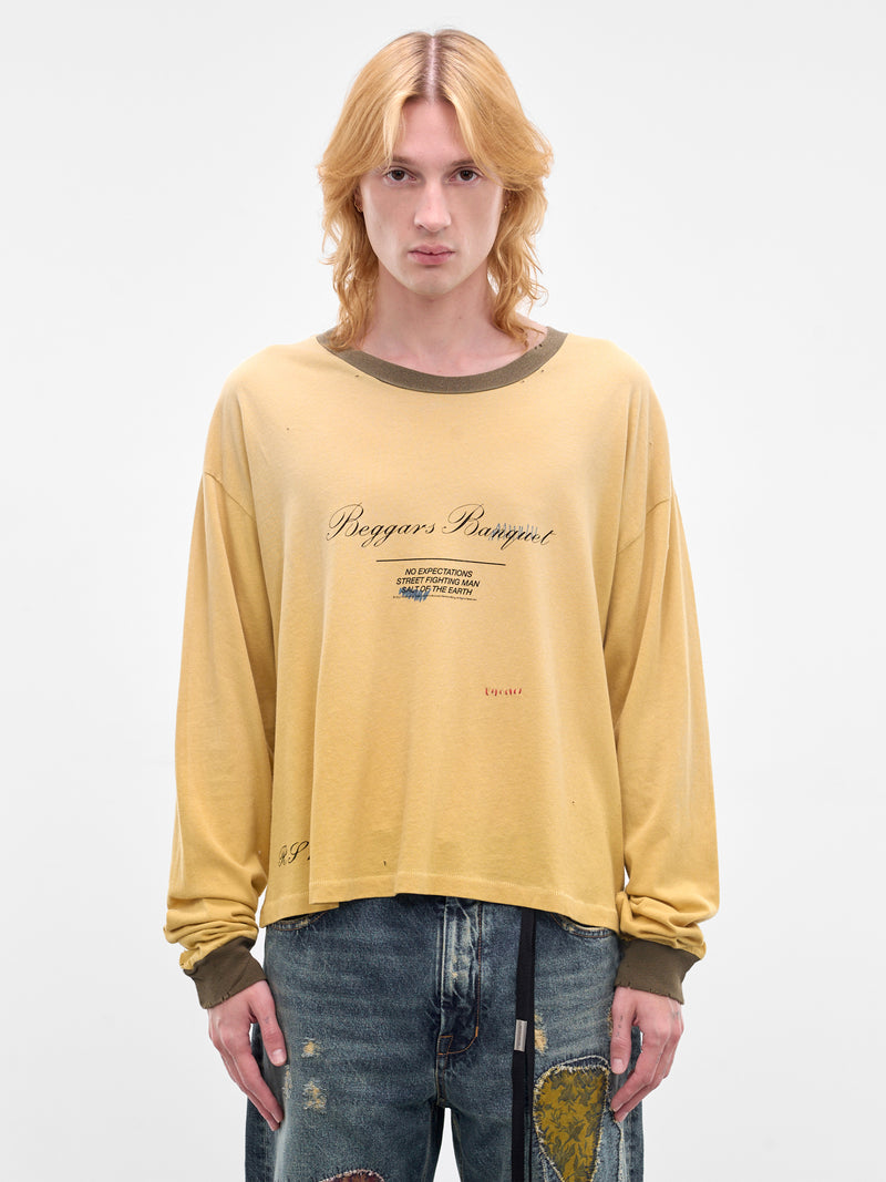 Paly x Rolling Stones Beggars Banquet Tee (3U001Q2021YLW-YELLOW)