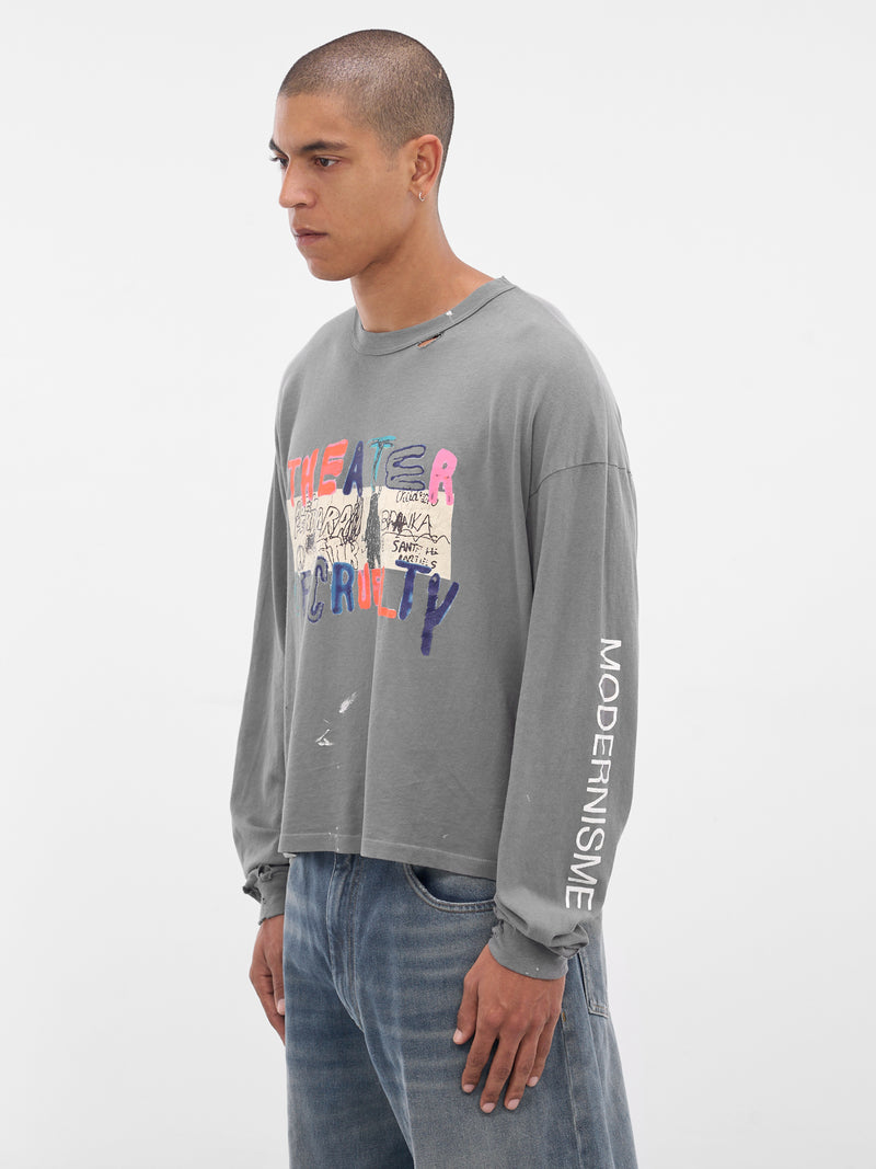 Black 'Theater of Cruelty' Long Sleeve (3U001Q3009VBK-BLACK)