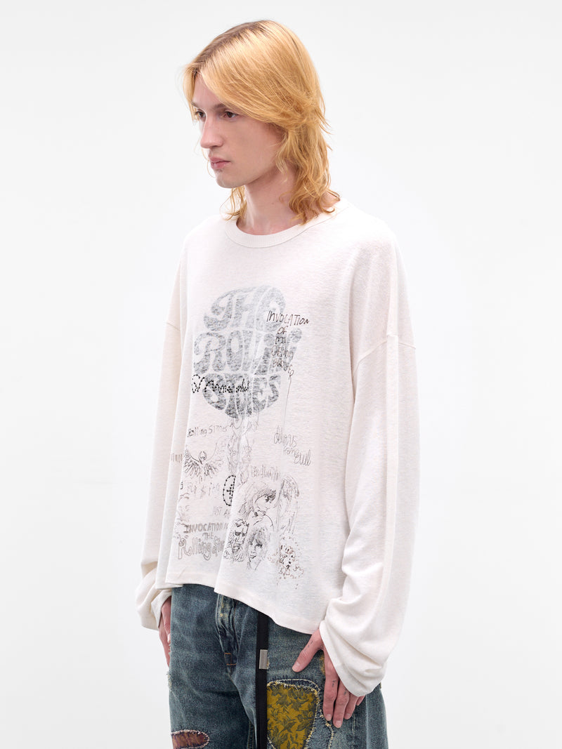 Paly x Rolling Stones Embroidered Tee (3U002Q2021VWT-CREAM)