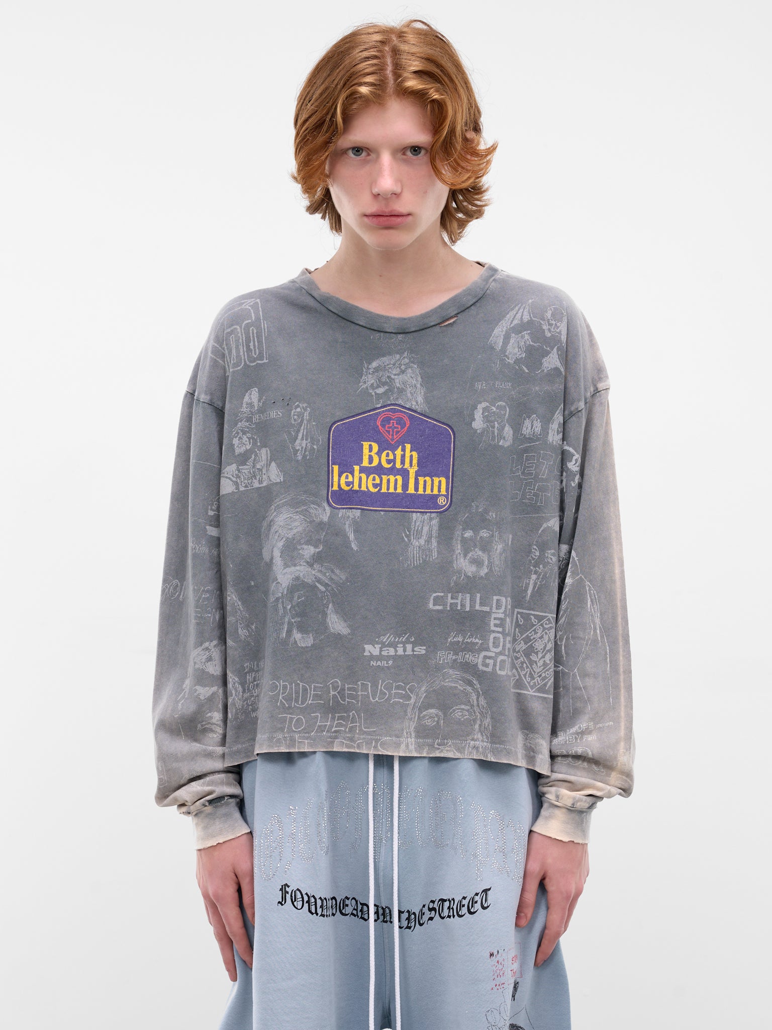 Bethlehem Inn Long Sleeve Tee (3U005Q1010VBK-VINTAGE-BLACK)