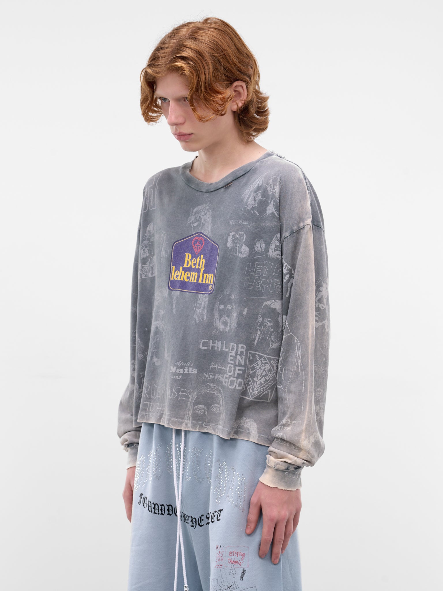 Bethlehem Inn Long Sleeve Tee (3U005Q1010VBK-VINTAGE-BLACK)