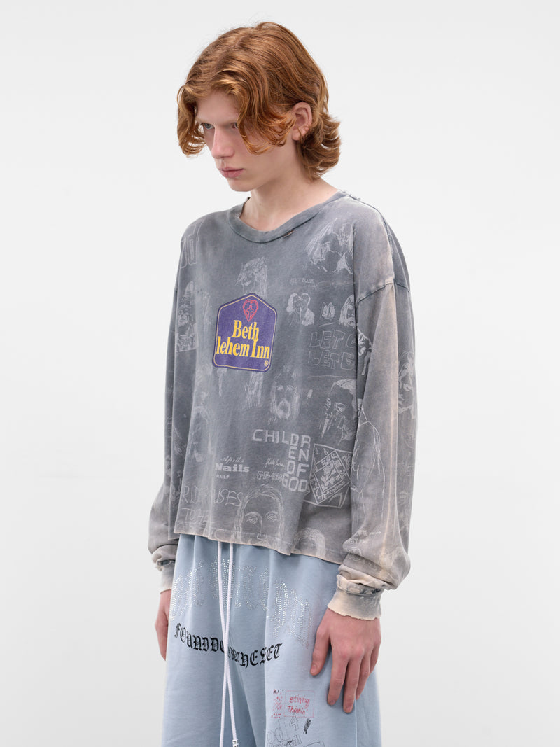 Bethlehem Inn Long Sleeve Tee (3U005Q1010VBK-VINTAGE-BLACK)
