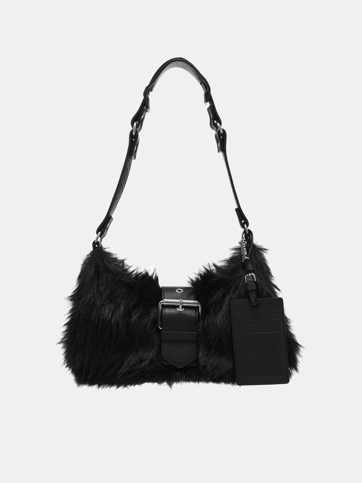 Faux-Fur Bag (3XD4W505-BLACK)