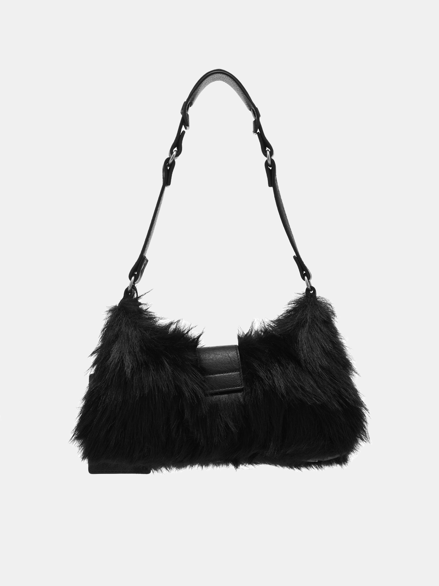 Faux-Fur Bag (3XD4W505-BLACK)