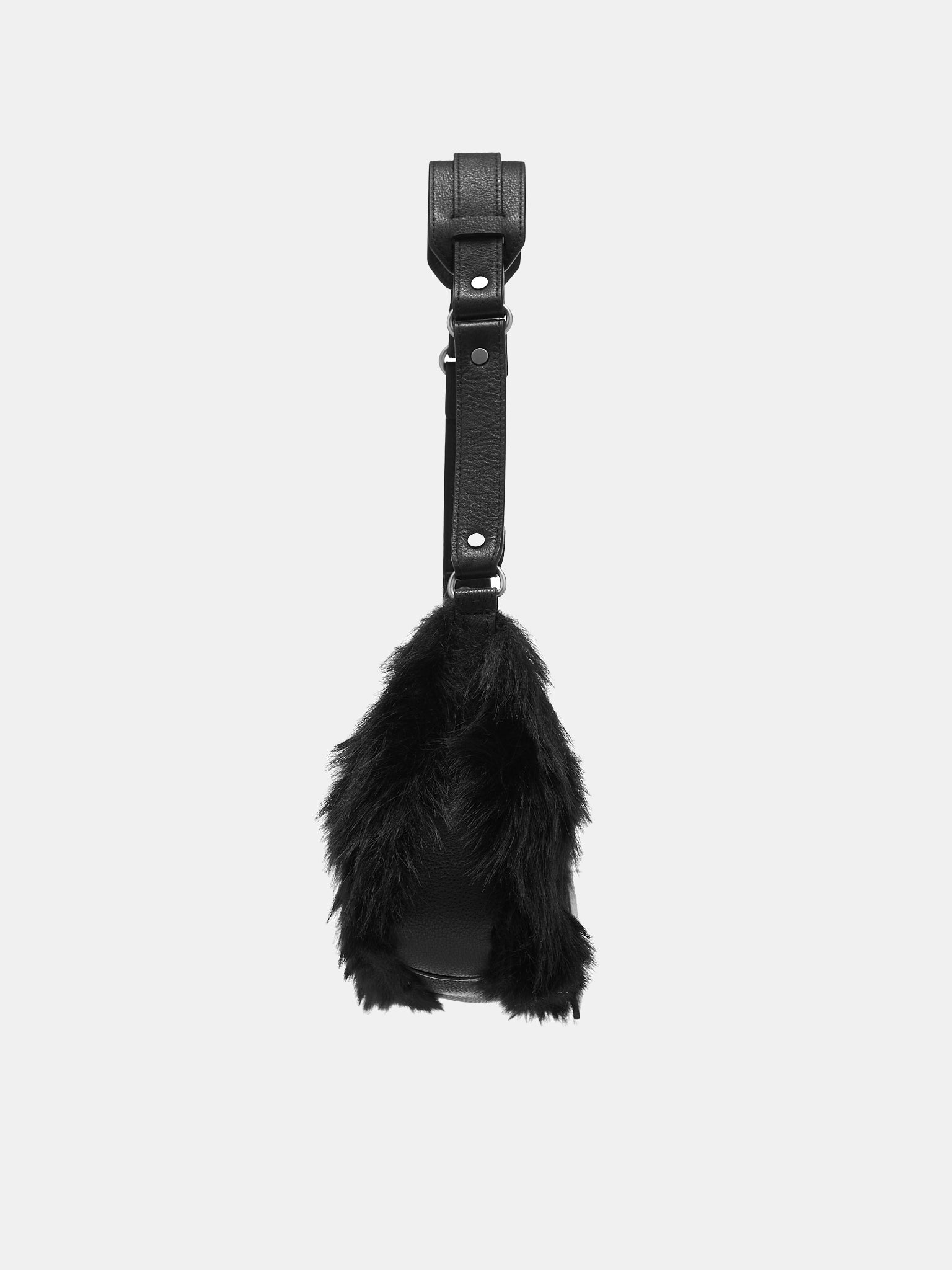 Faux-Fur Bag (3XD4W505-BLACK)