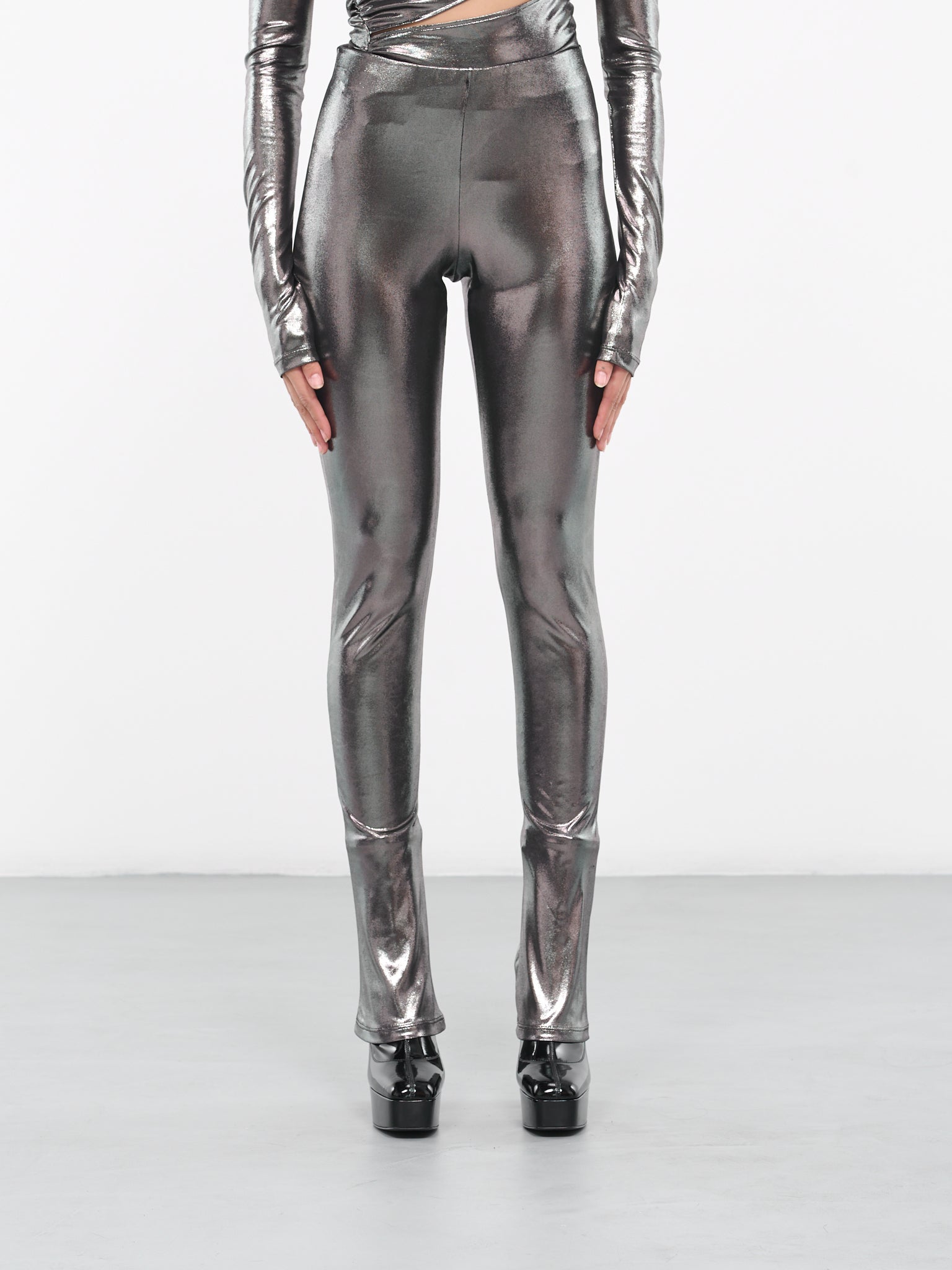 Laminated Pants (4-4P019A-N0992-ARGENTO)