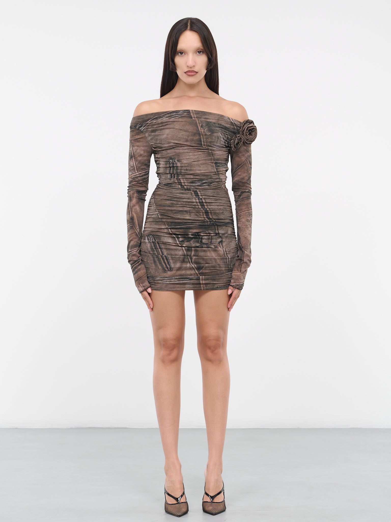 Biker Rose Dress (4-4A075B-T5198-BRONZE-GREEN)