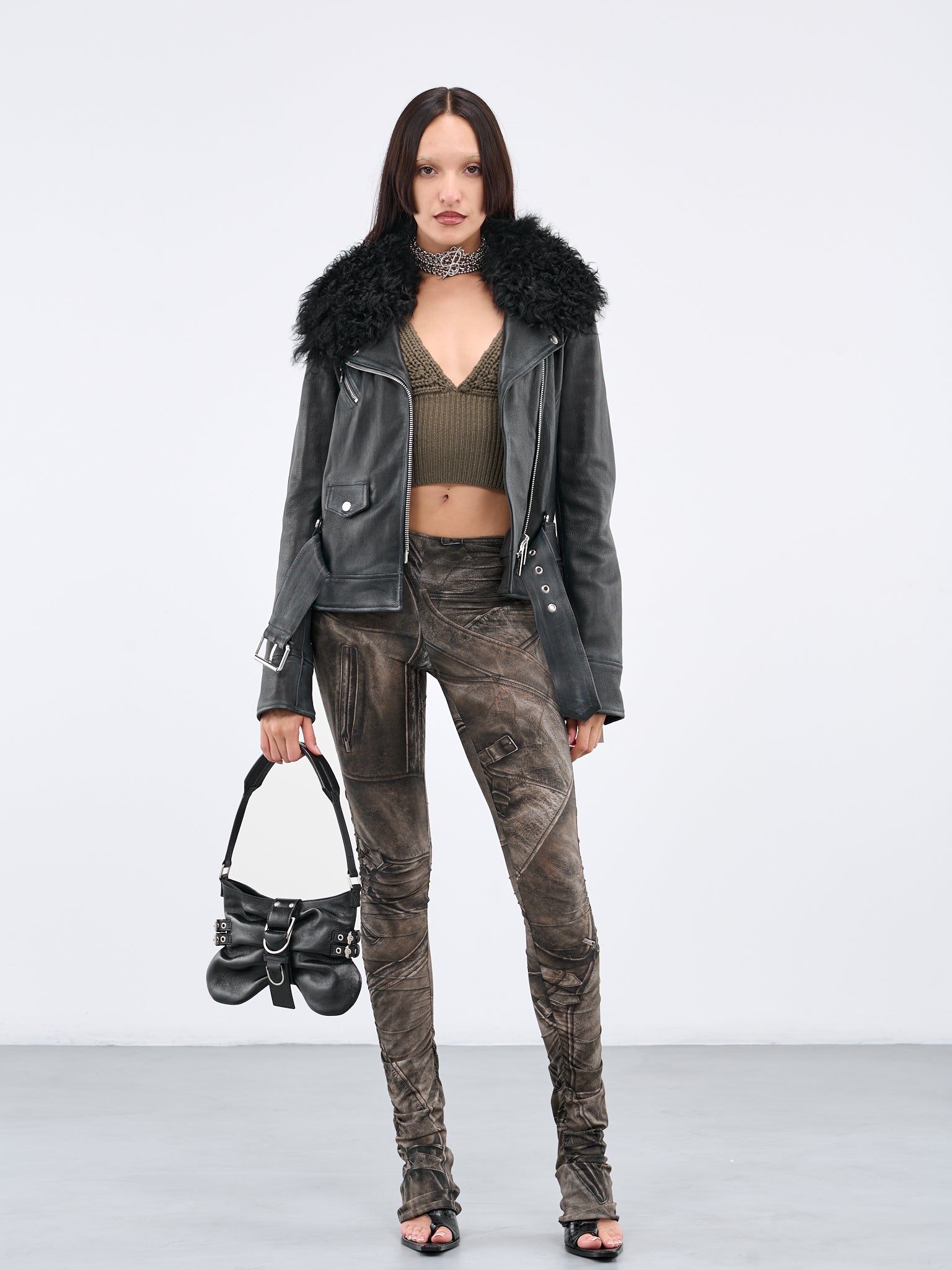 BLUMARINE Biker Jacket | H.Lorenzo - styled