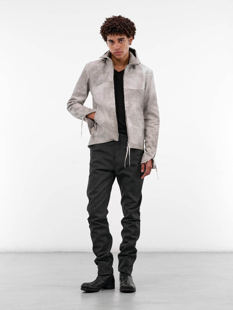 4-Pocket Detachable Hood Leather Jacket (4-POCKET-DETACHABLE-HOOD-CARBO)