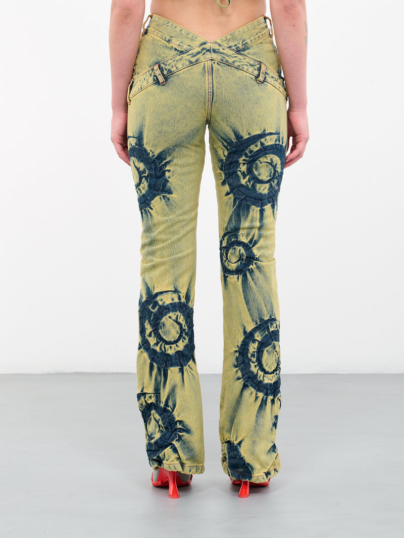 Wheelspin Denim Pants (404A-WHEELSPIN-GREEN-GLOW)