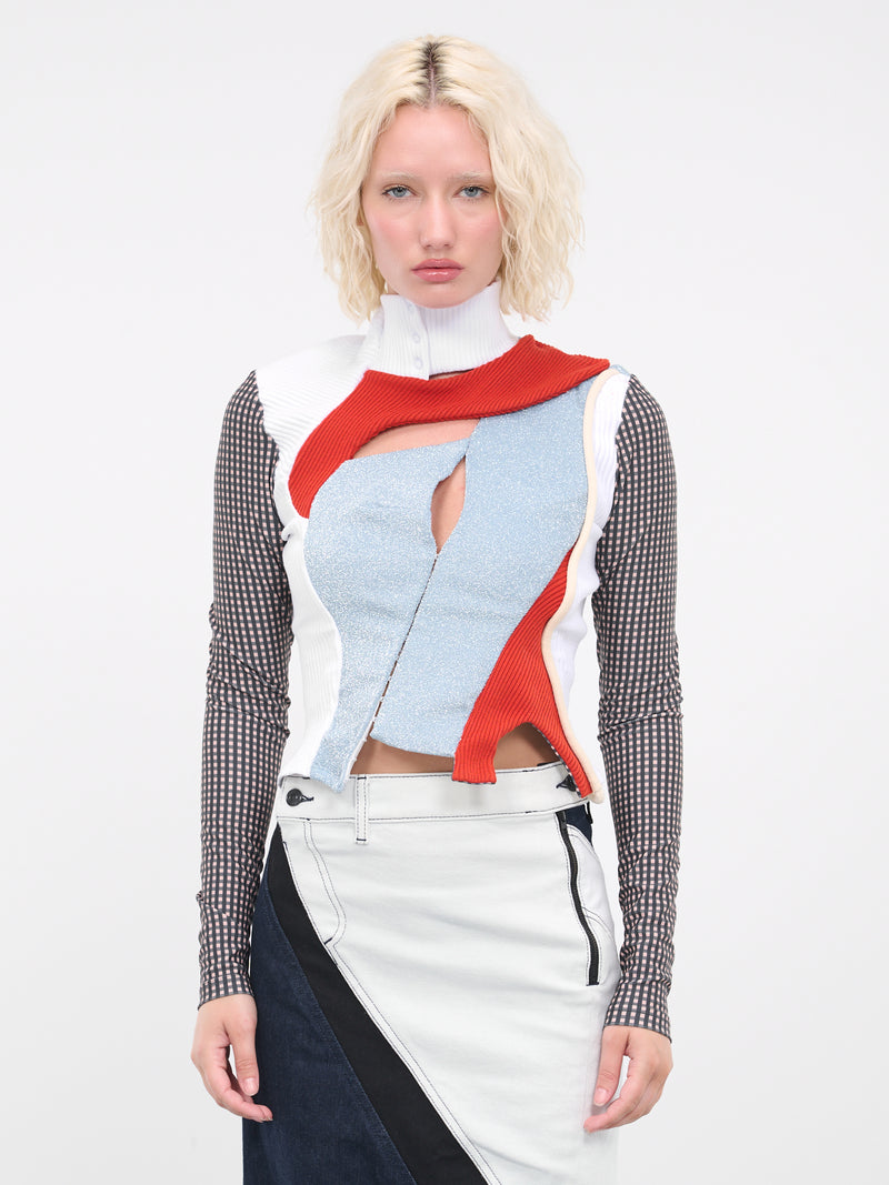 Deconstructed Sweater (406002-ICE-BWH)