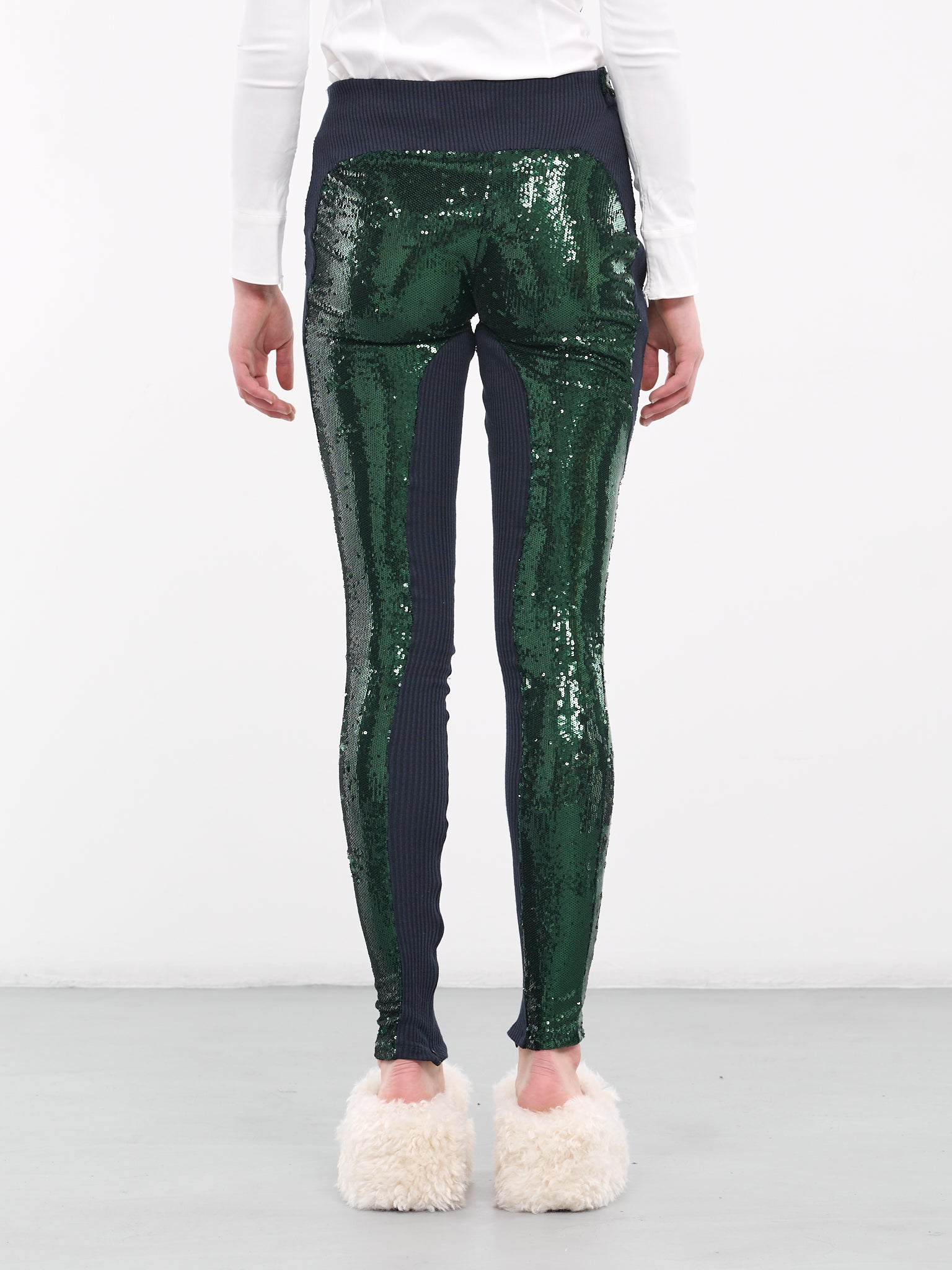 Sequin Knit Leggings (406501-GREEN)