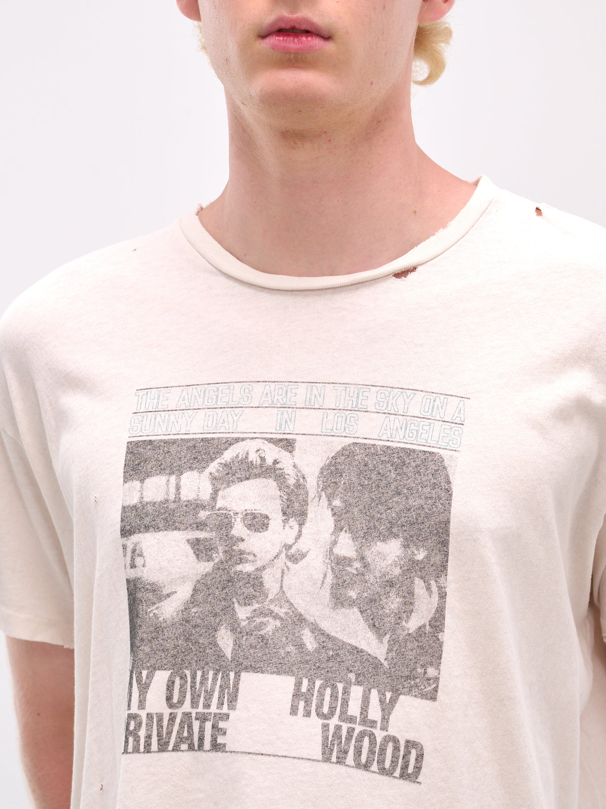Cream 'Lost Angels' Graphic Tee (2U0010Q3009VWT-CREAM)