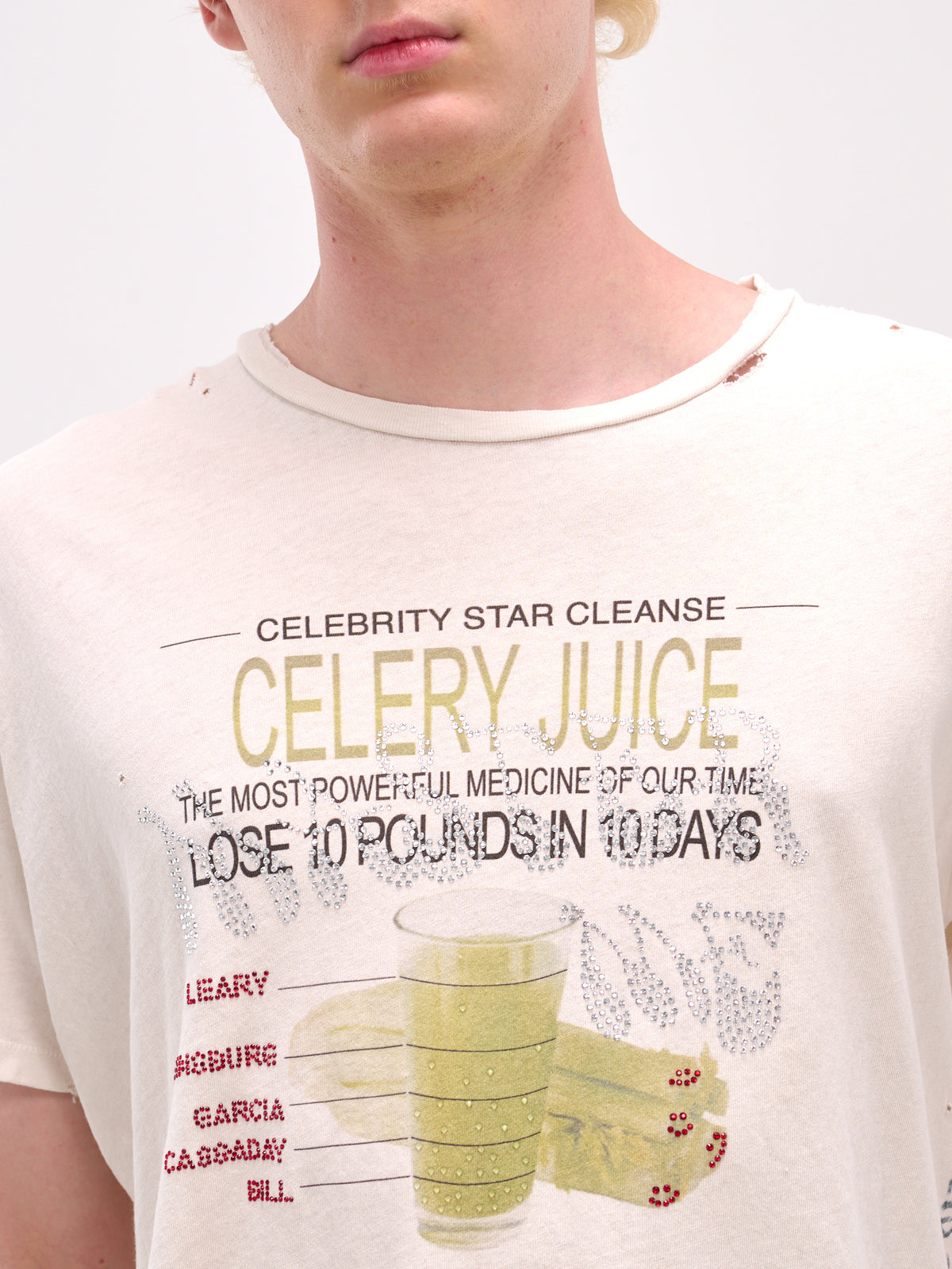 Cream 'Celery Cleanse' Graphic Tee (2U006Q3009VWT-CREAM)