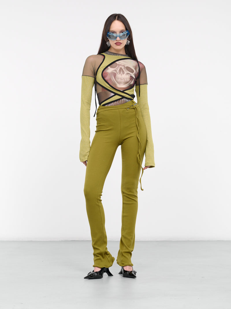 Rib Lounge Pants (407502-MILITARY-GREEN)