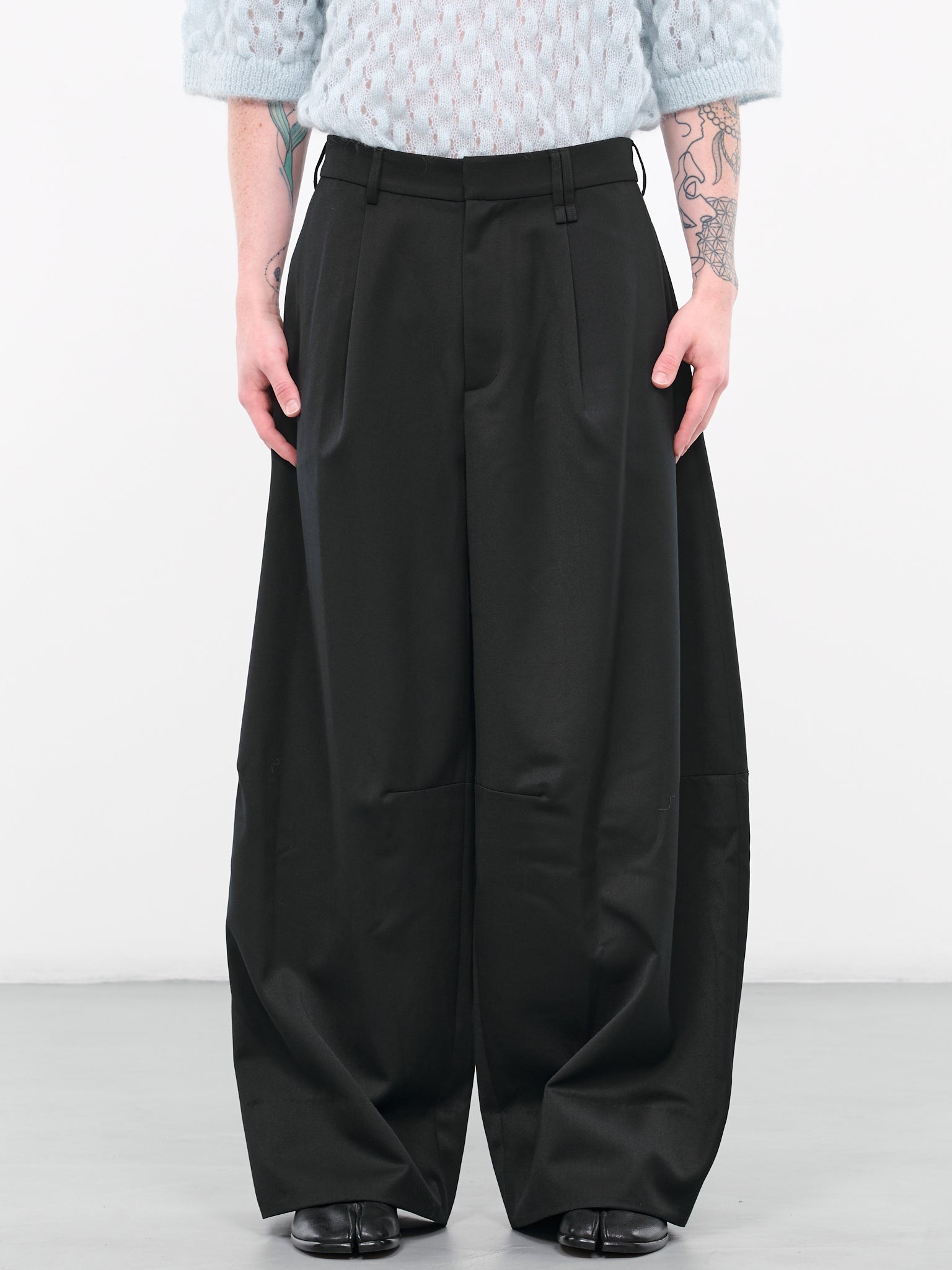 Wide Leg Trousers (4082-0458-BLACK)