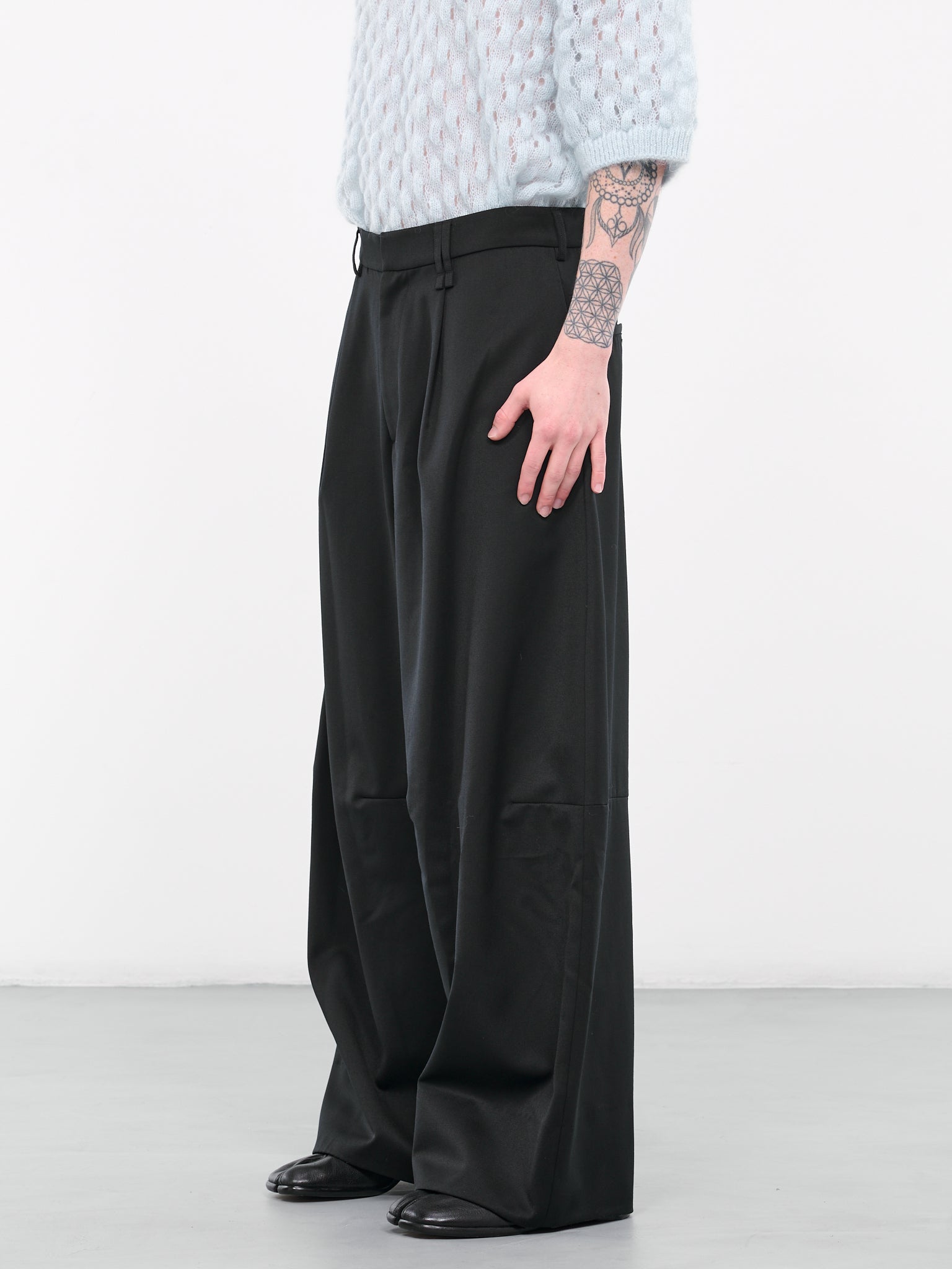Wide Leg Trousers (4082-0458-BLACK)