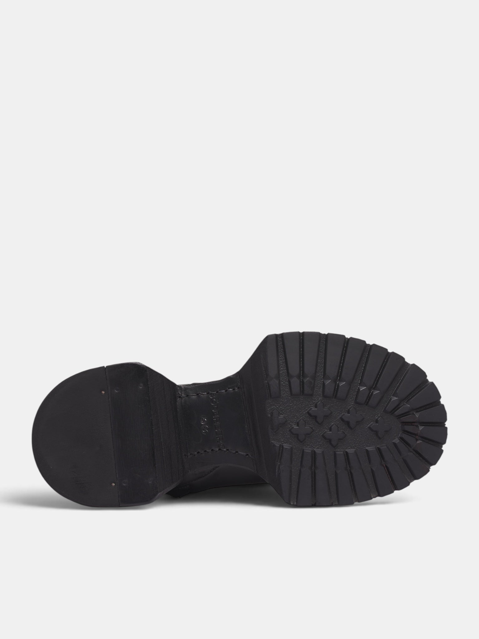 Black Leather Fundament Combat Boots (41-FUNDAMENT-COMBATS-BLACK)