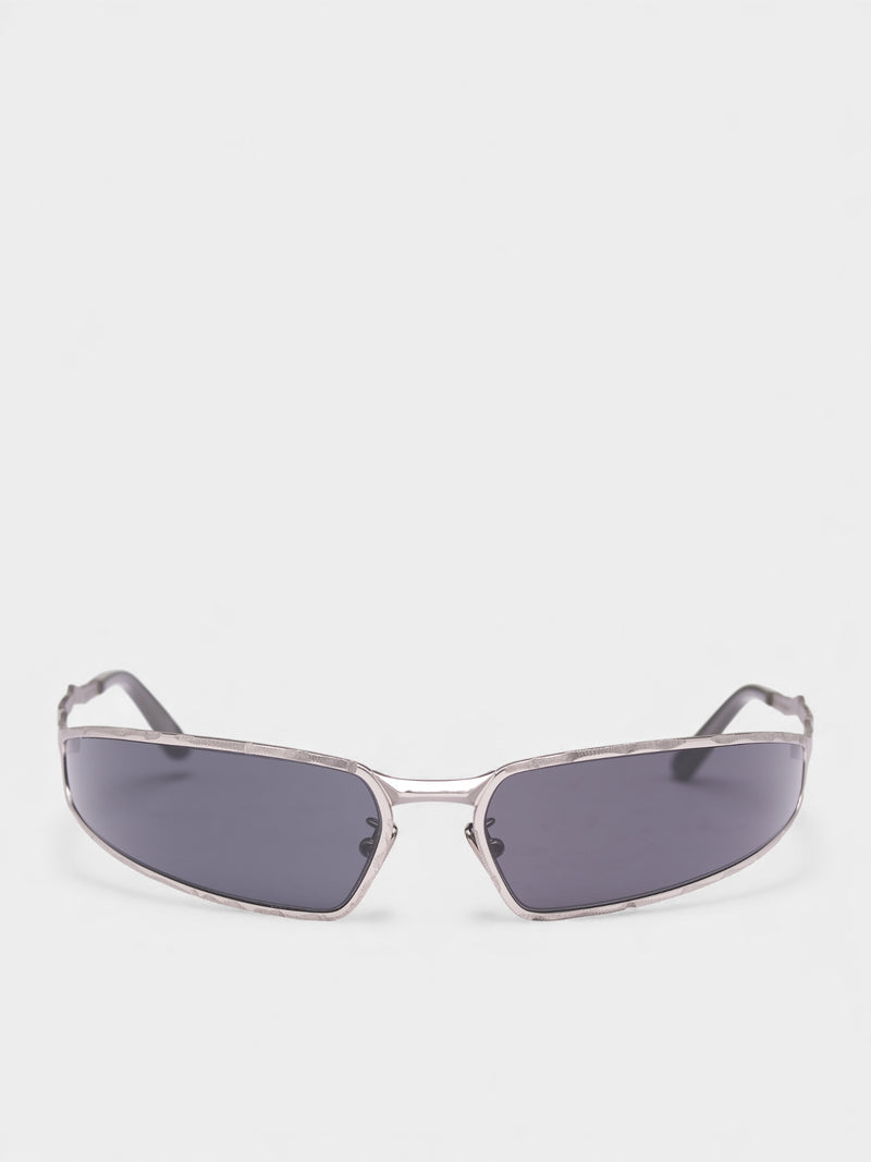 H34 Angular Shield Organic Sunglasses (KRSH34SM000000GT-GREY)