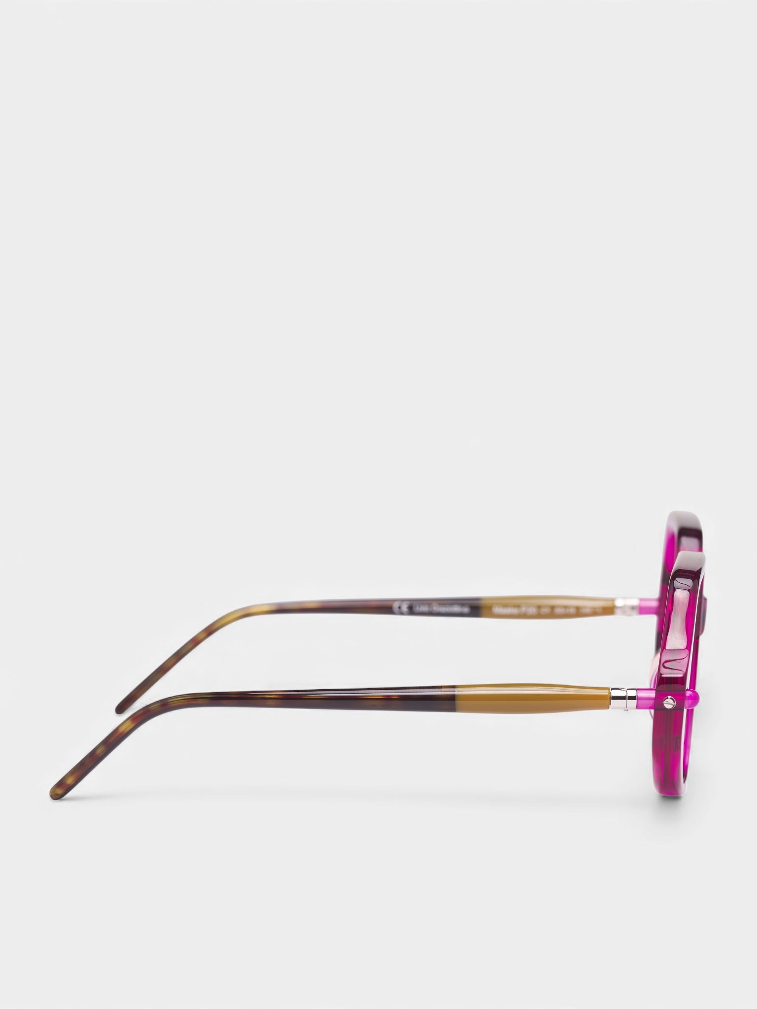 Red Translucent Oversized Geometric Sunglasses (KRSP20CY0000002P-PINK)