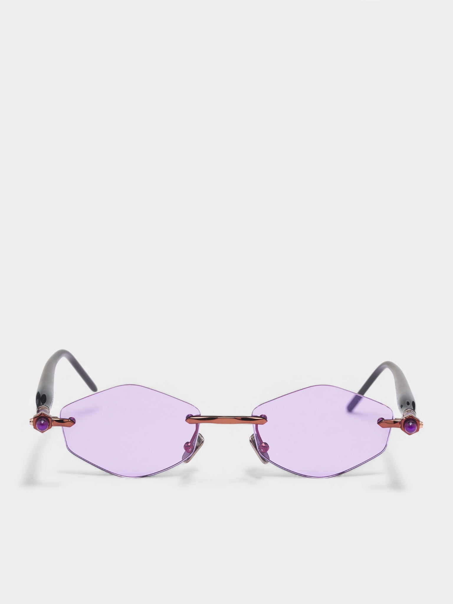 P60 Geometric Rimless Sunglasses (KRSP60BZGB00004L-LILAC)