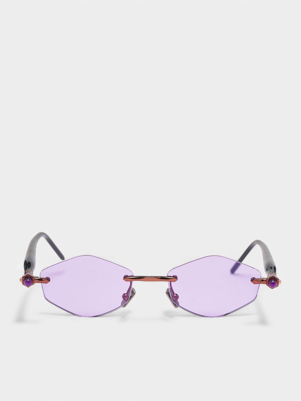 P60 Geometric Rimless Sunglasses (KRSP60BZGB00004L-LILAC)