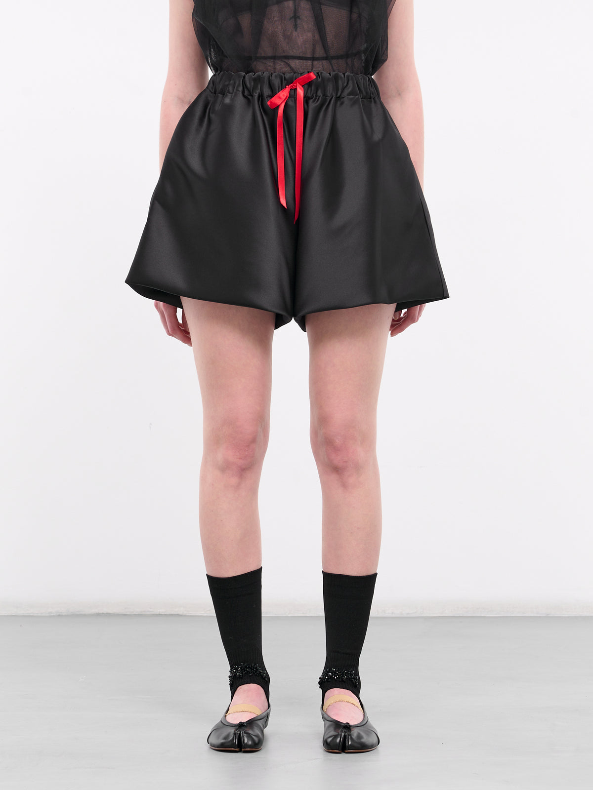 Lady Boxer Shorts (4115-0262-BLACK-RED)