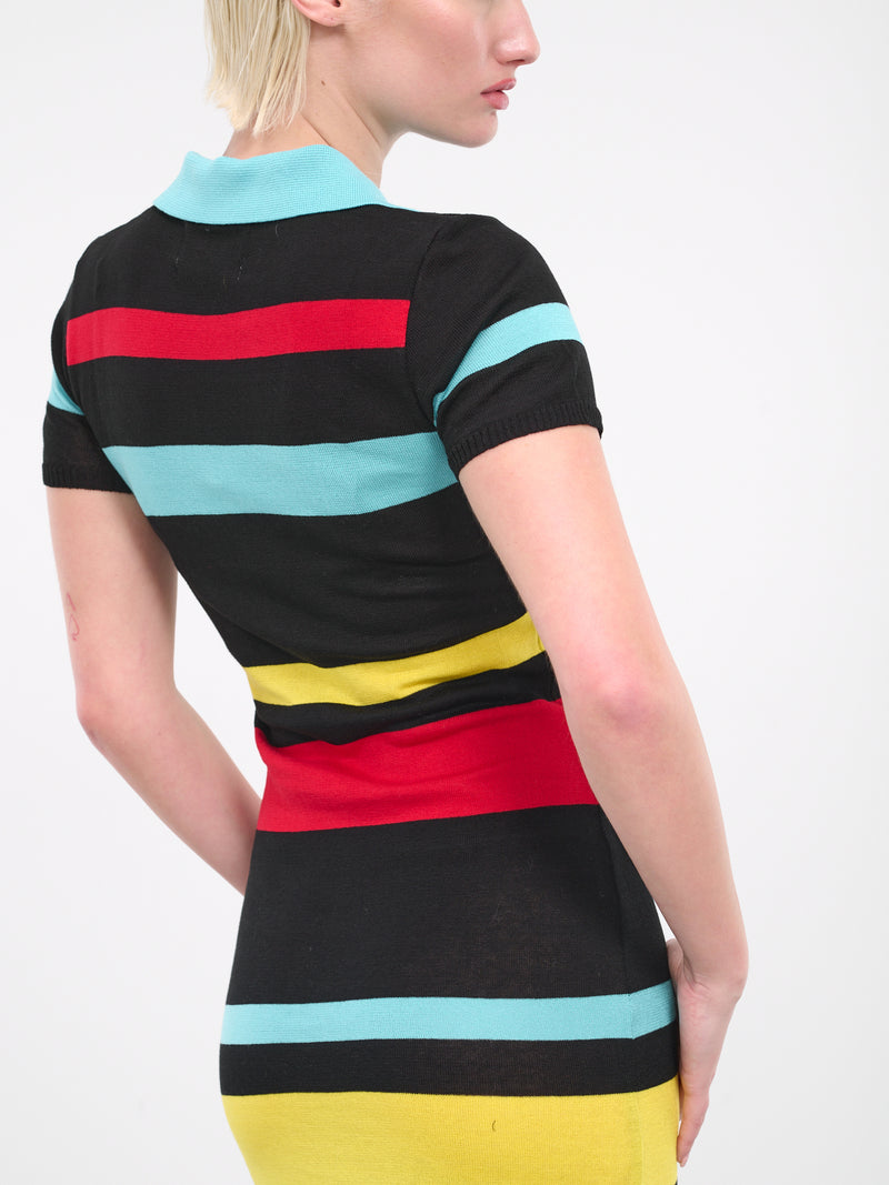 Polo Dress (4131-3998-GREEN-BLACK-RED-YELL)